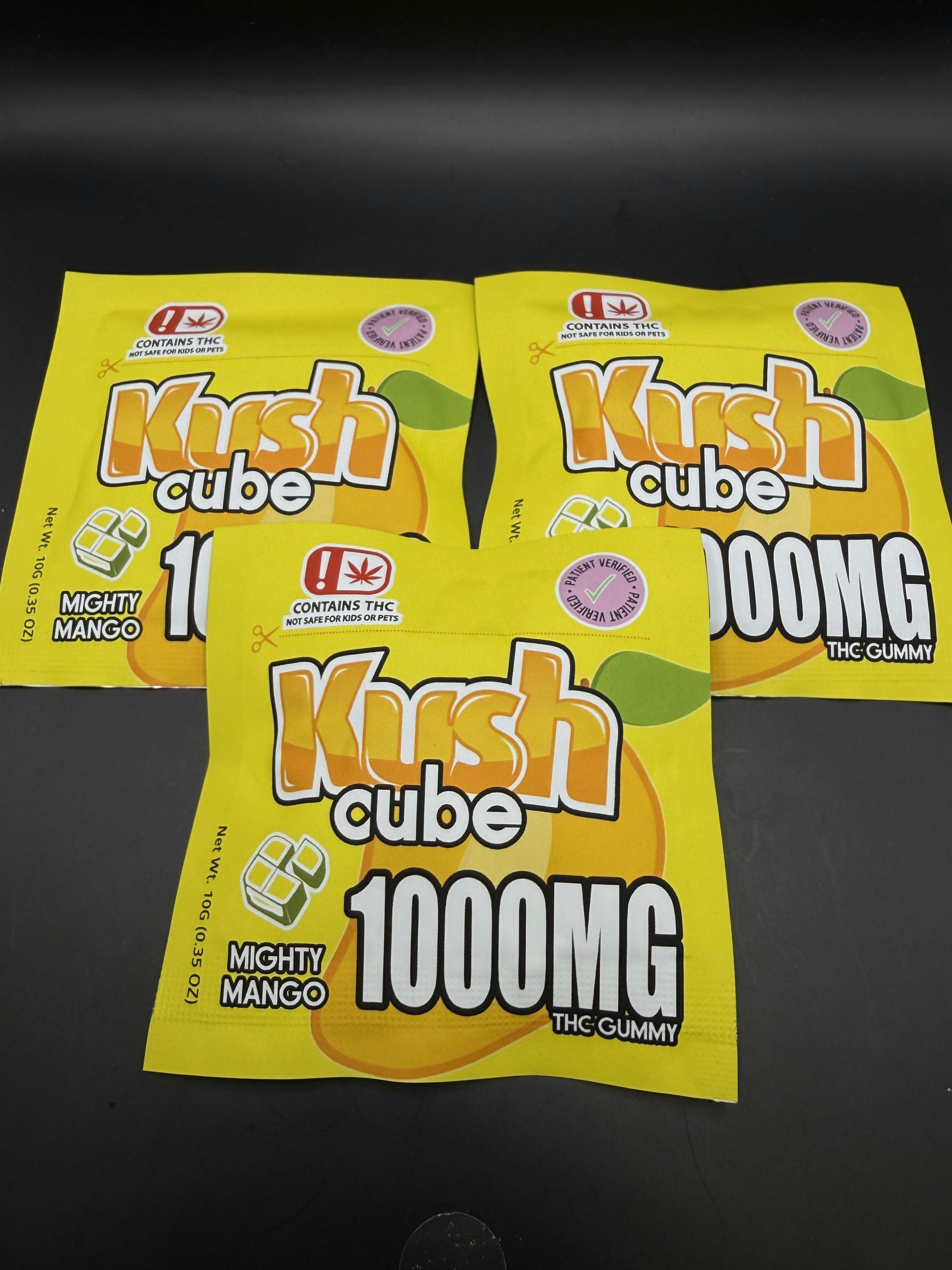 Kush Cube | Mighty Mango | 1000mg Gummy Single (Tax Included)