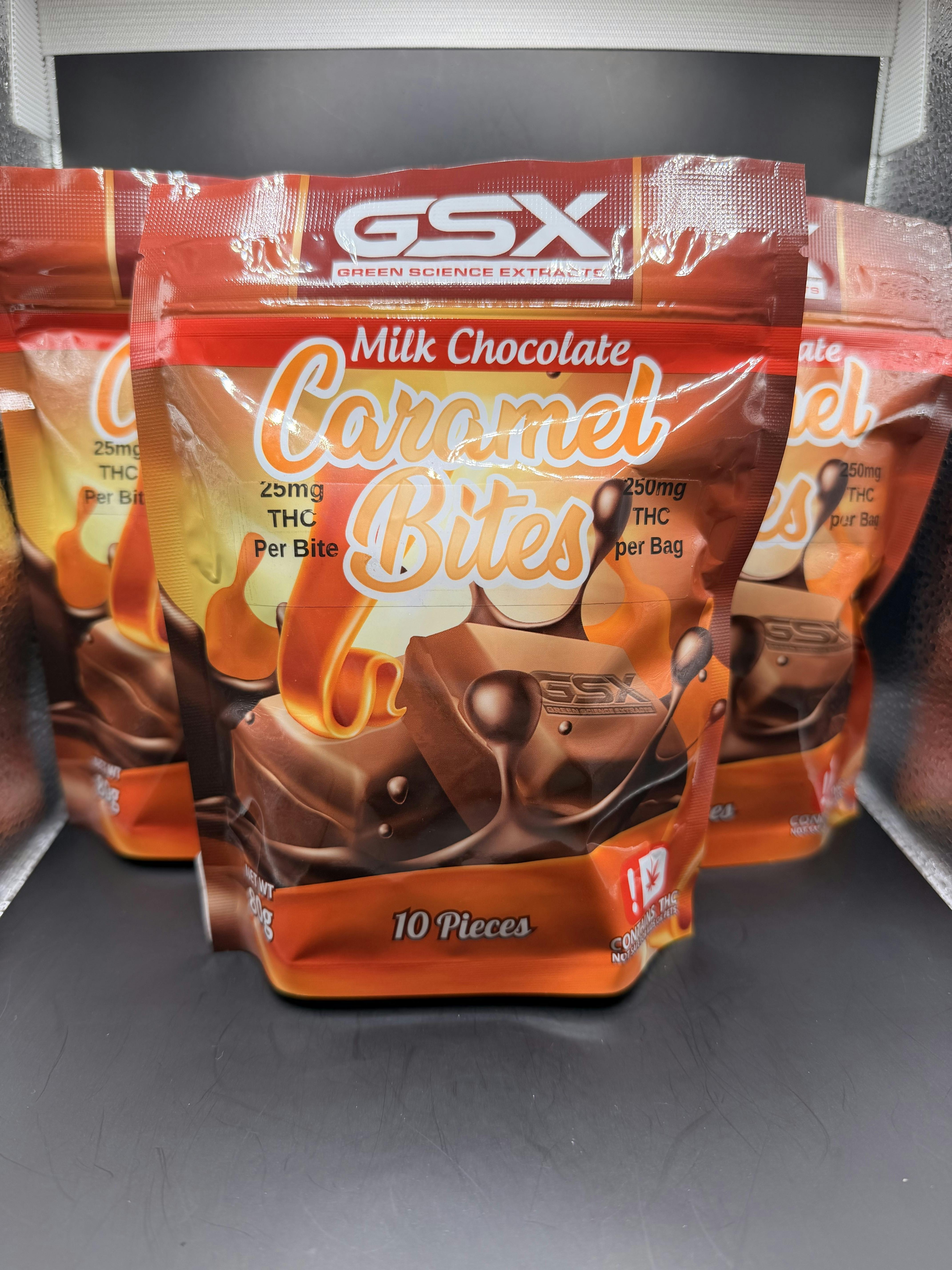 GSX | Caramel Bites | 250MG | Chocolate Covered Caramel Bite | (Tax Included)