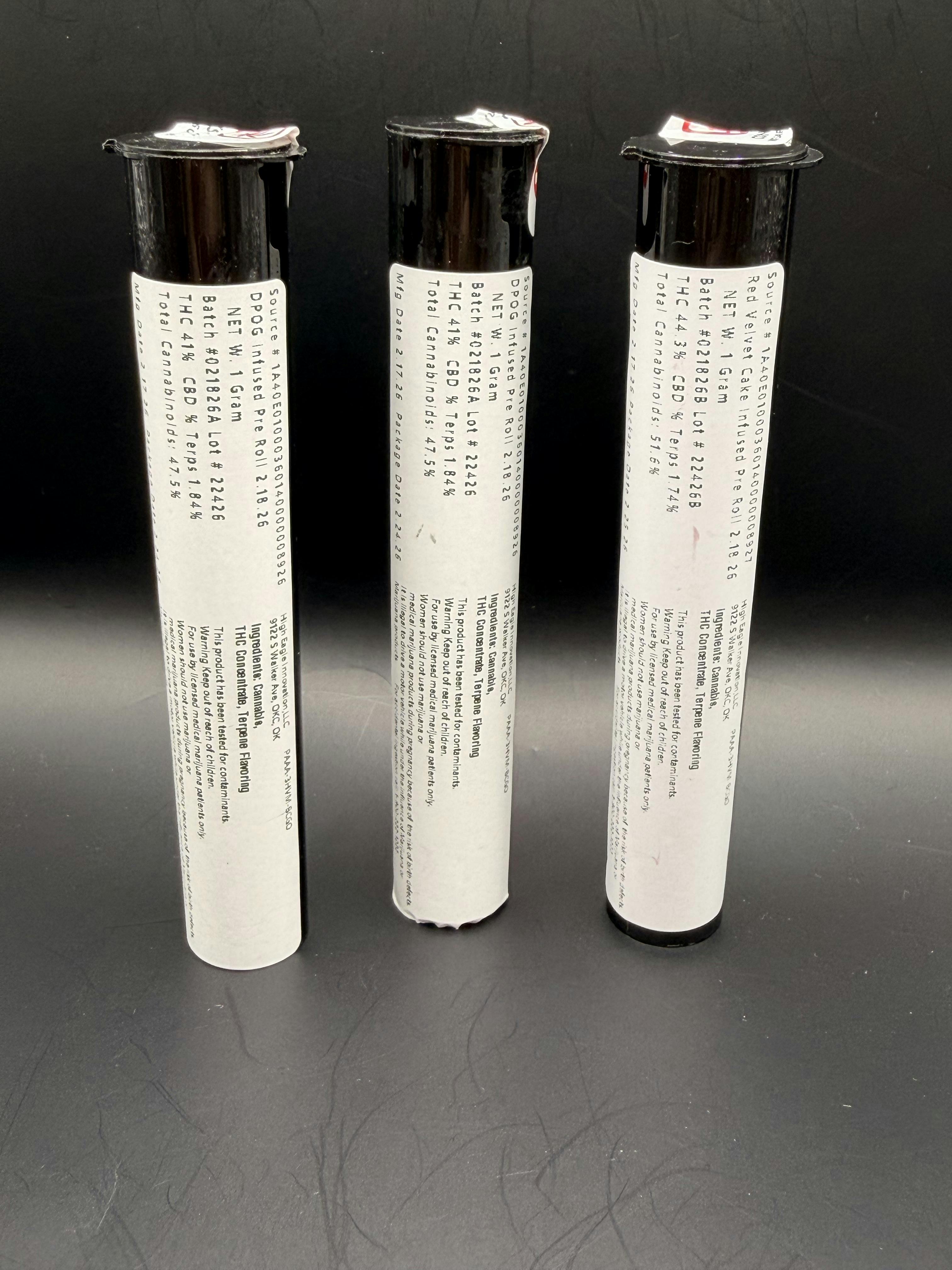 Stingers | DPOG | THC: 40.4% TERPS: 1.68% | 1G Infused Preroll | 2 for $5 (Tax Included)