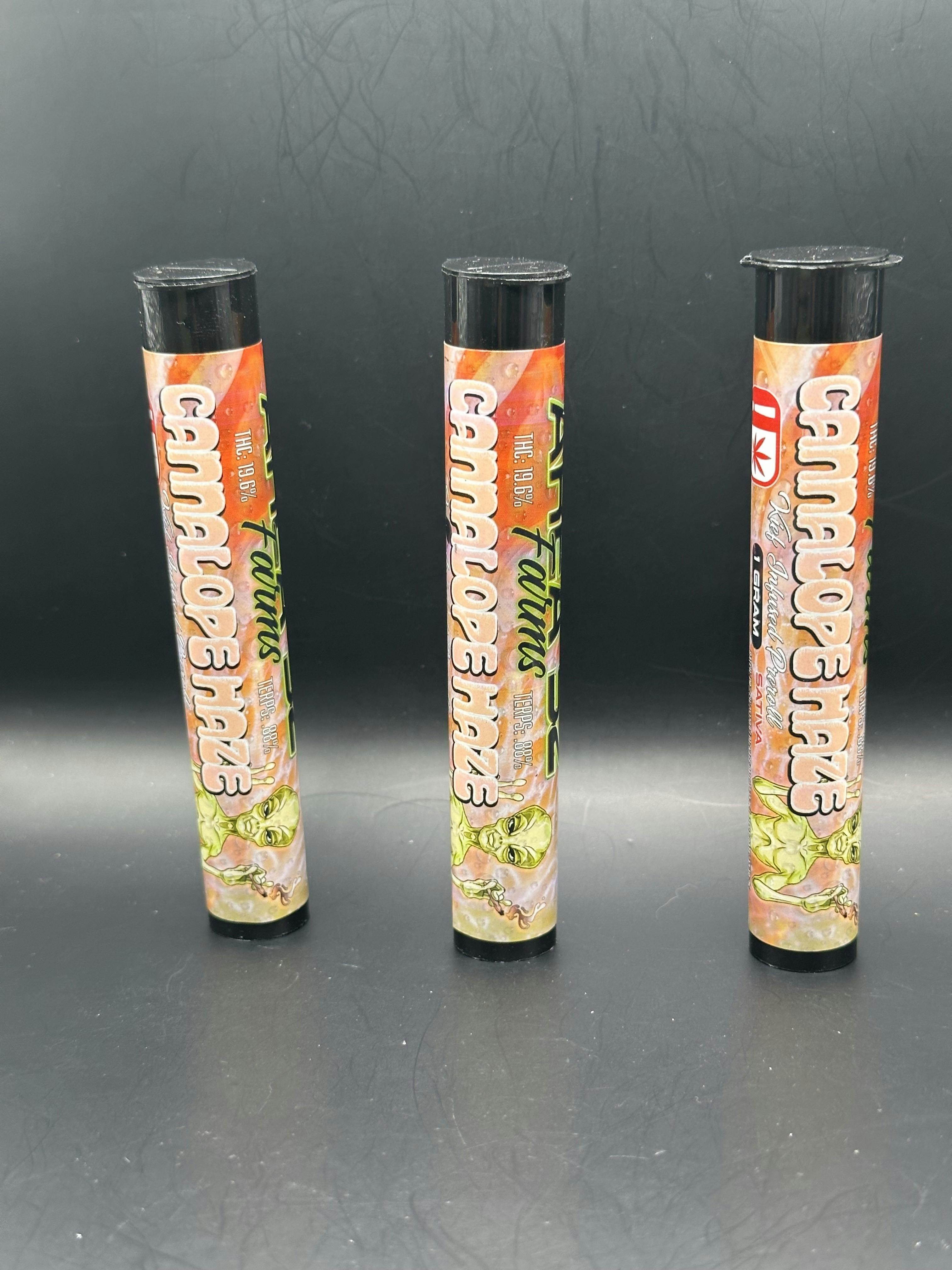 Area 52 | Cannalope Haze | THC: 19% TERPS: .88% | 1G Keif Inf. Preroll | 2 for $5 (Tax Included)
