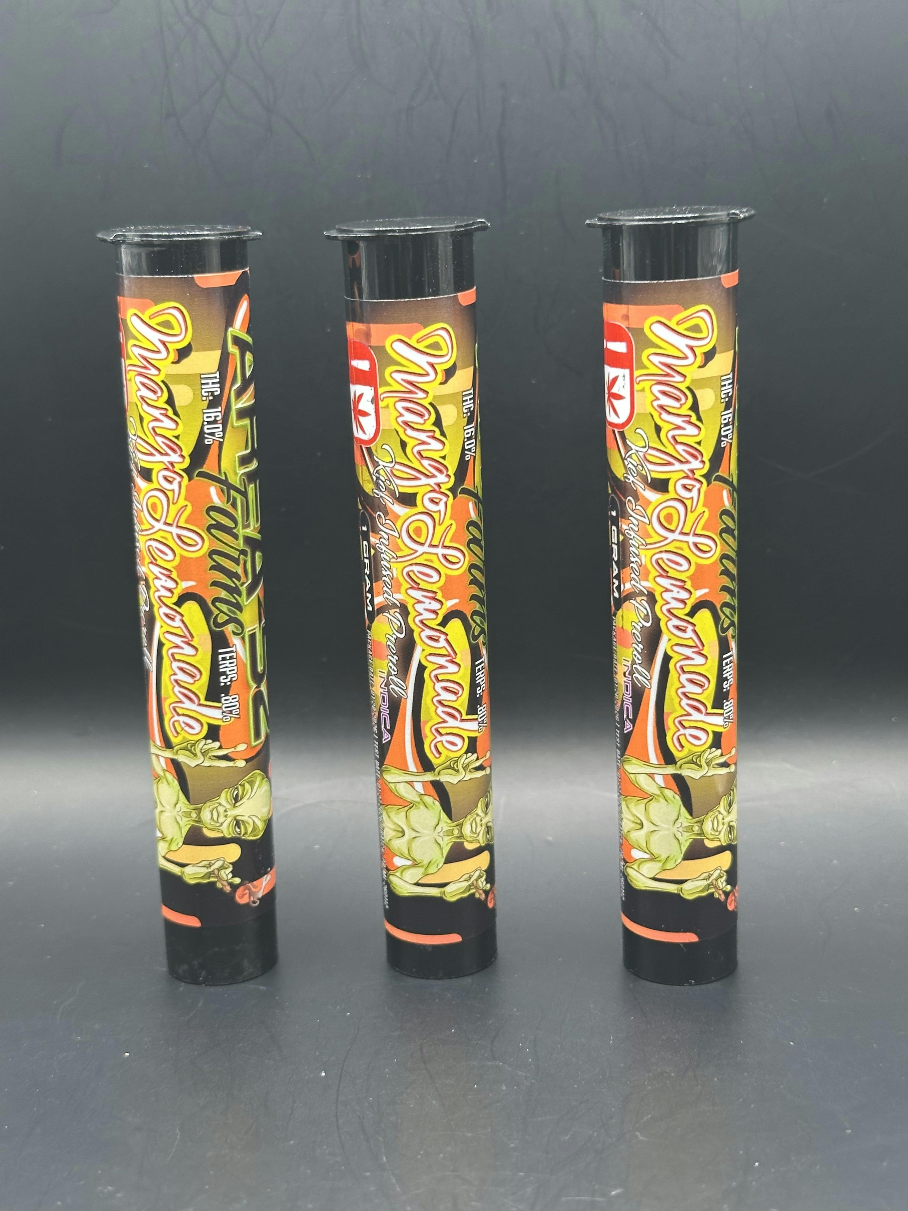Area 52 | Mango Lemonade | THC: 30.44% TERPS: 1.12% | 1G Keif Inf. Preroll | 2 for $5 (Tax Included)