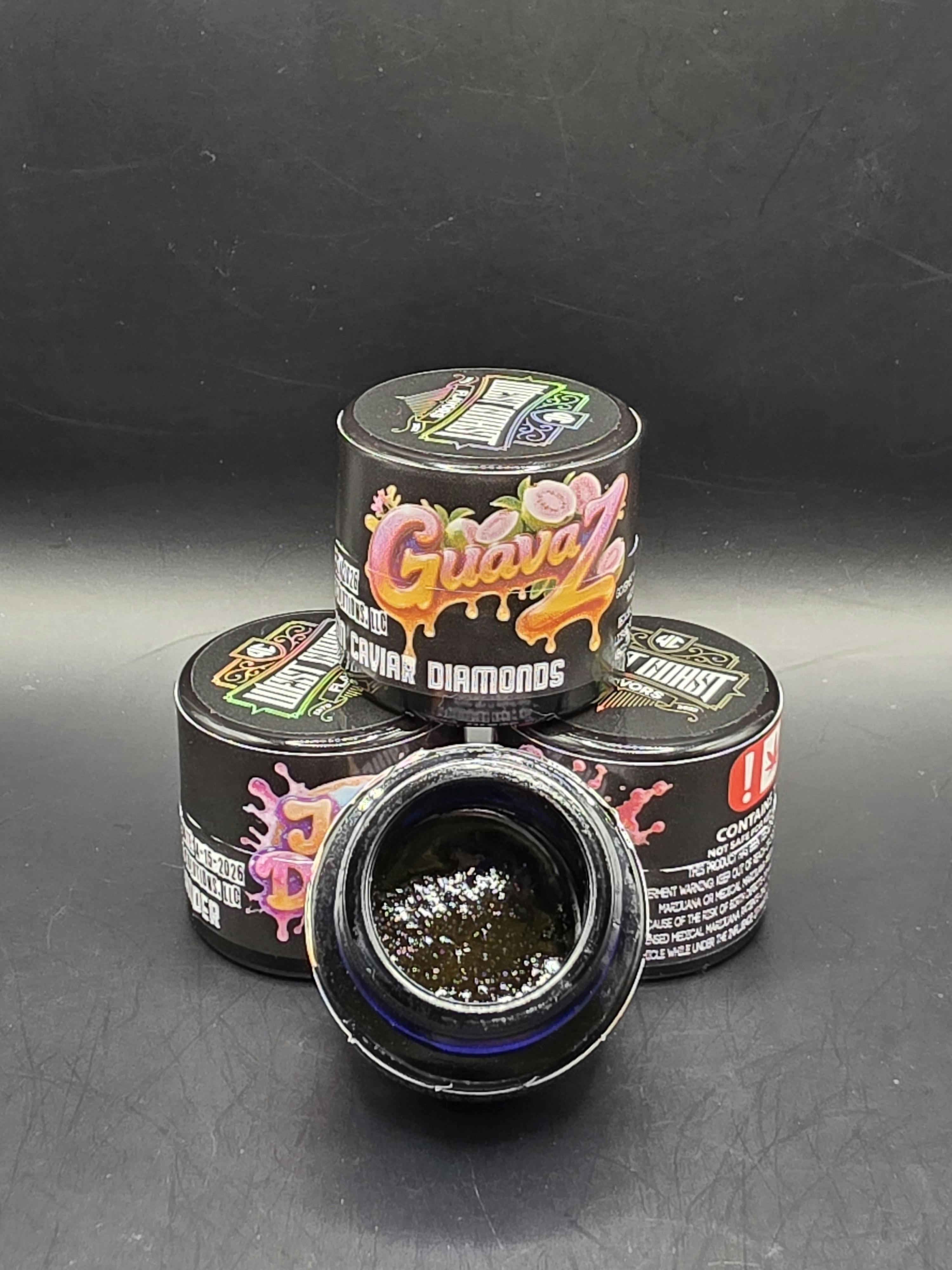 West Coast Flavors | GuavaZ | Live Resin Caviar Diamonds