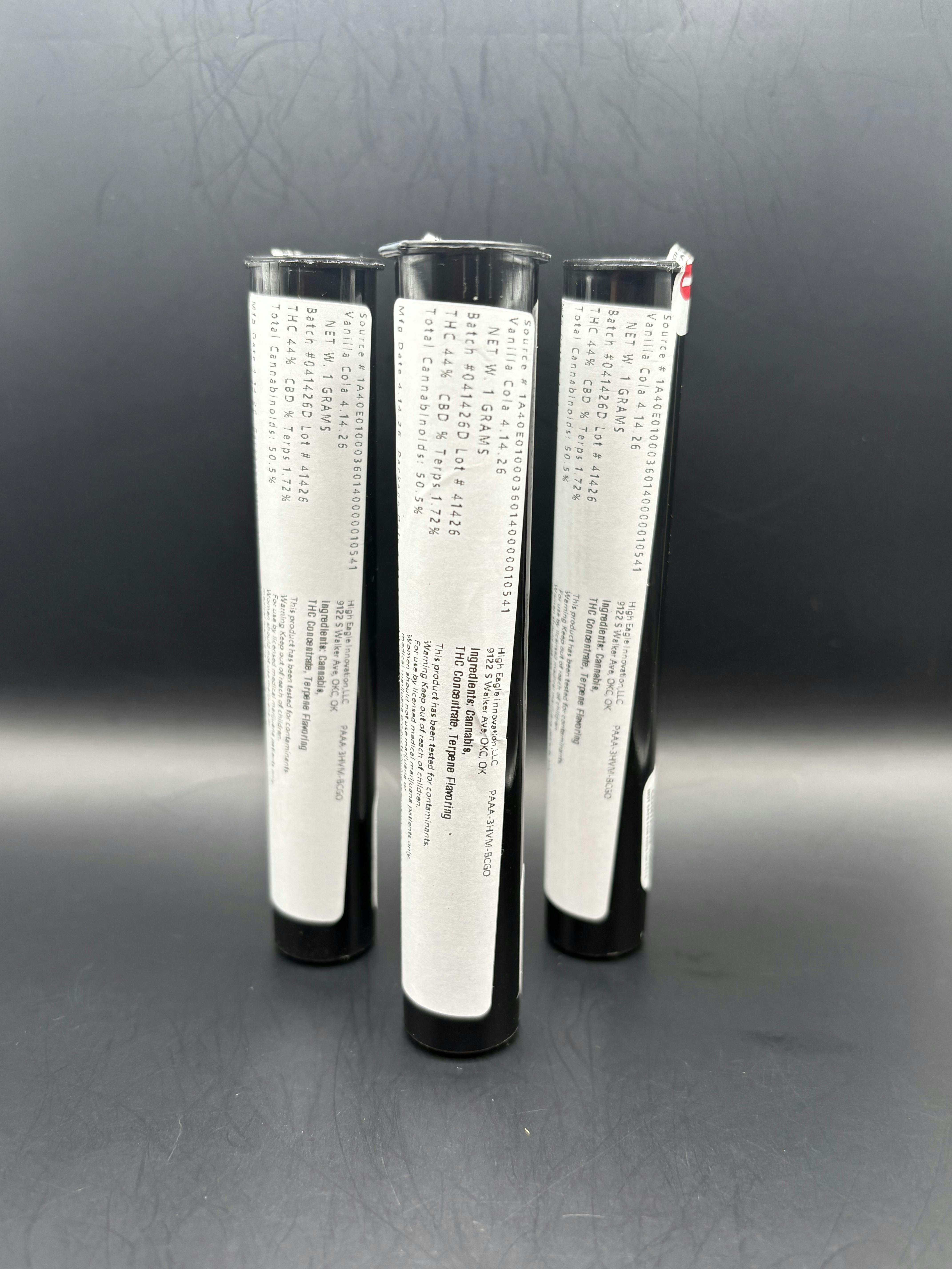 Stingers | Vanilla Cola | THC: 41.5% TERPS: 1.65% | 1G Infused Preroll | 2 for $5 (Tax Included)