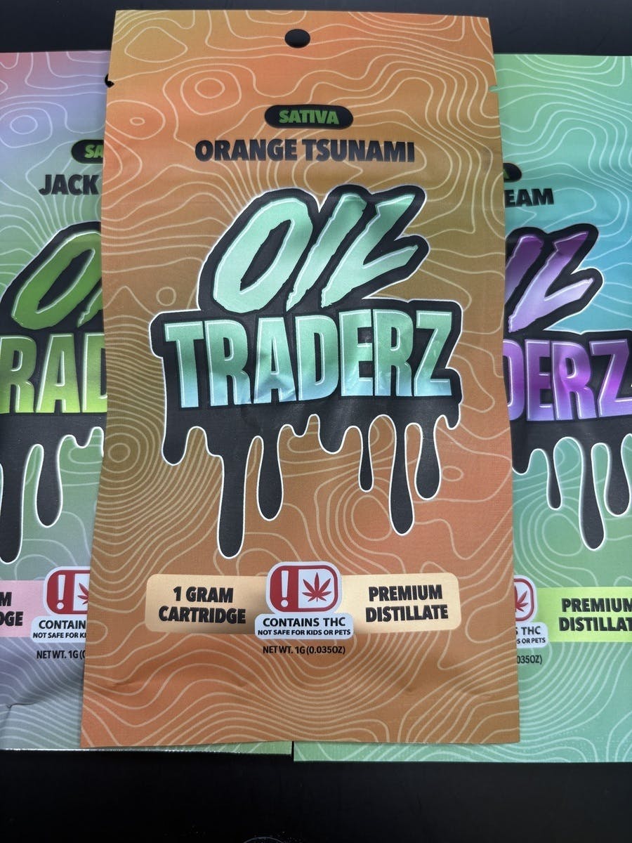 1gOrange Tsunami Cartridge - Oil Traderz (Sativa)