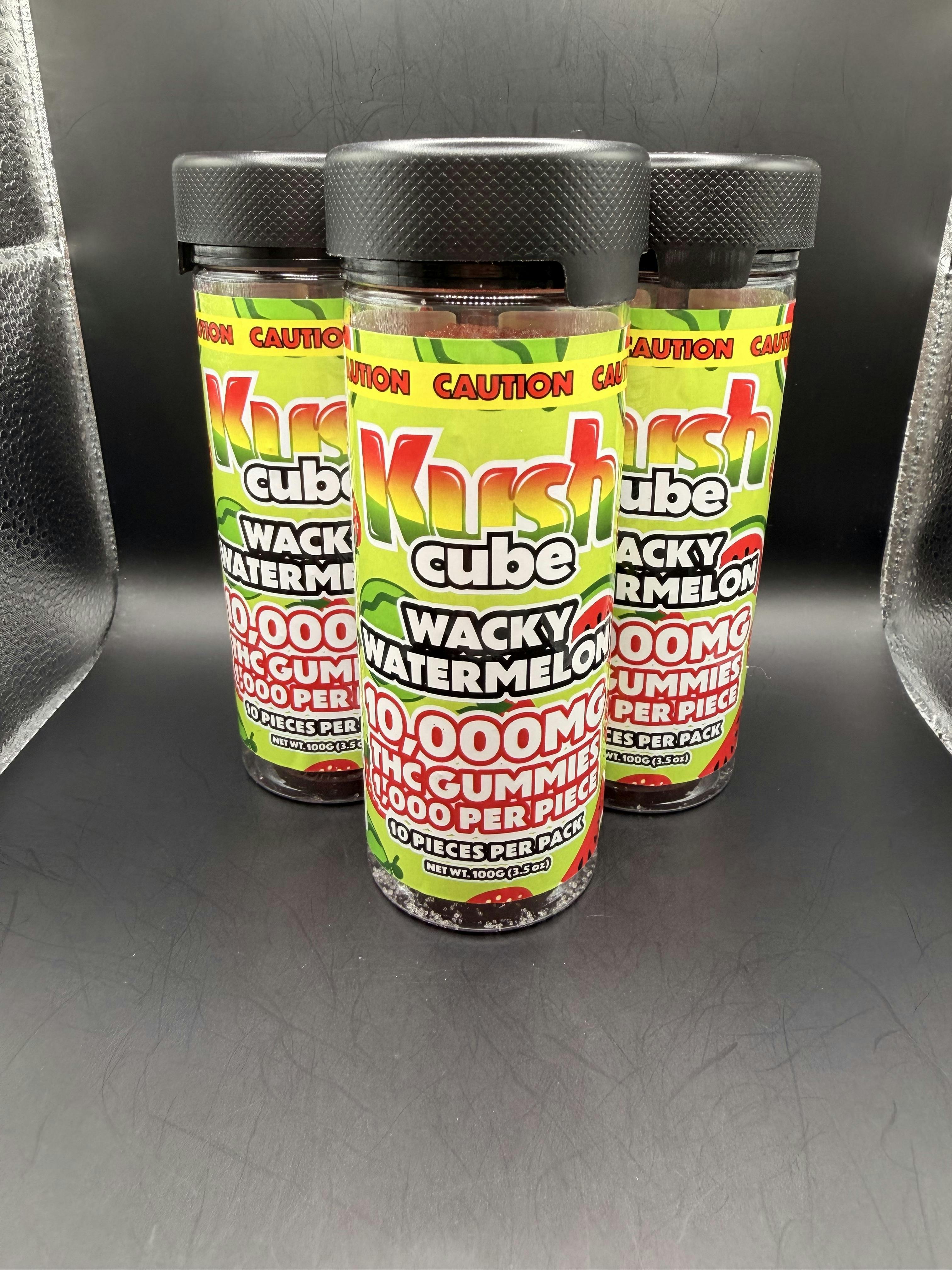 Kush Cube | Wacky Watermelon | 10,000mg Gummies 10ct (Tax Included)