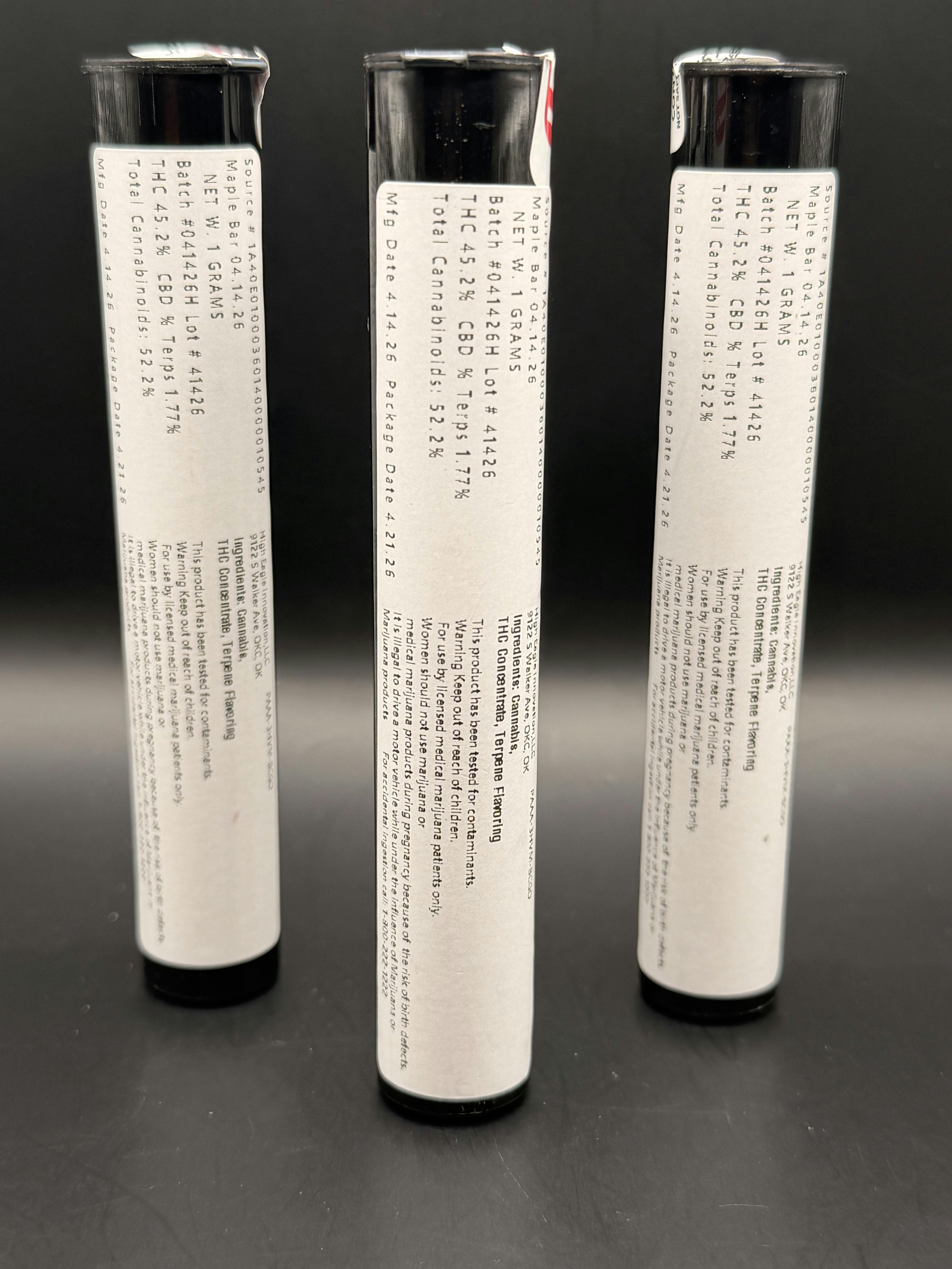 Stingers | Maple Bar | THC: 42.9% TERPS: 1.56% | 1G Infused Preroll | (Tax Included)