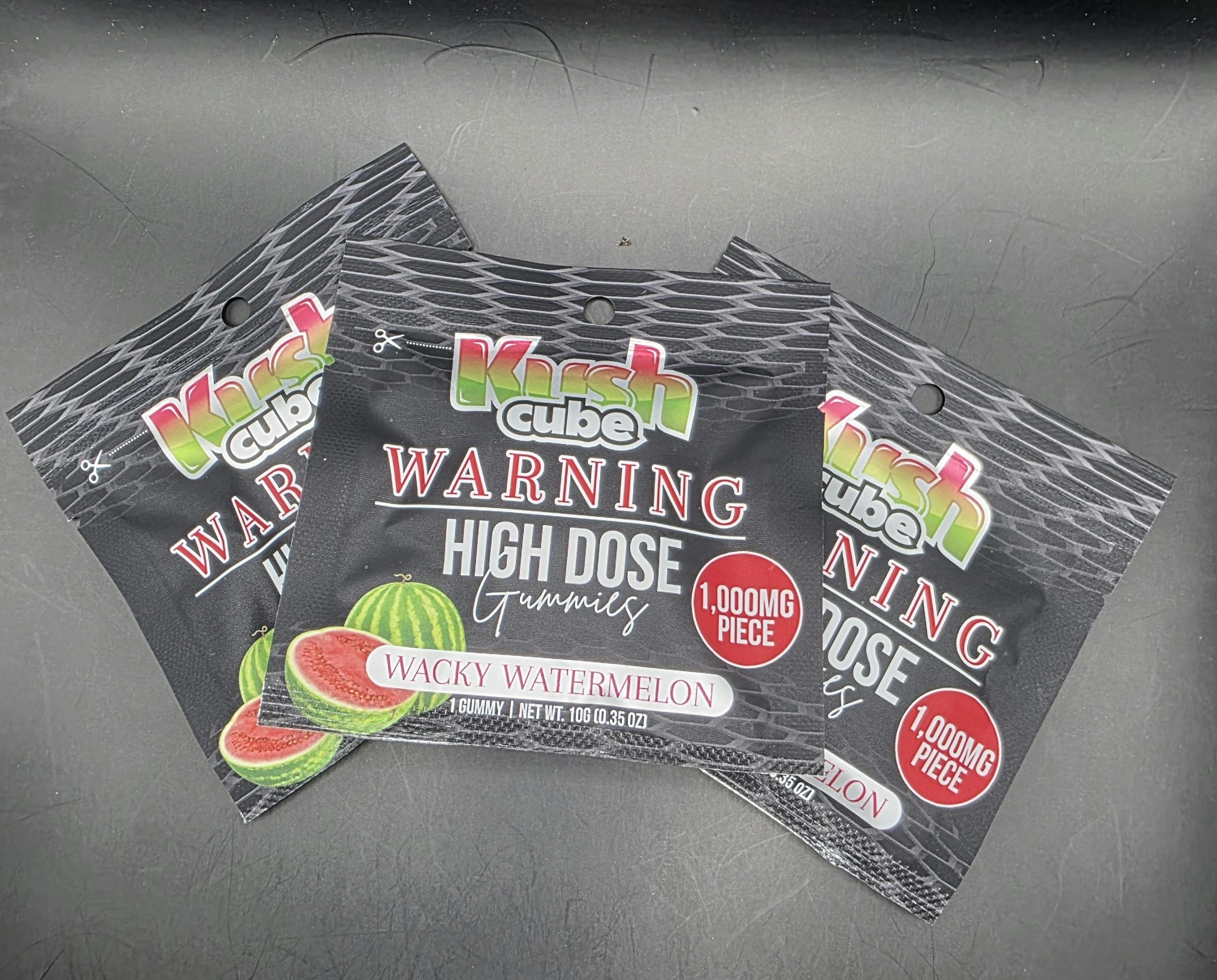 Kush Cube | Wacky Watermelon | 1000mg Gummy Single (Tax Included)