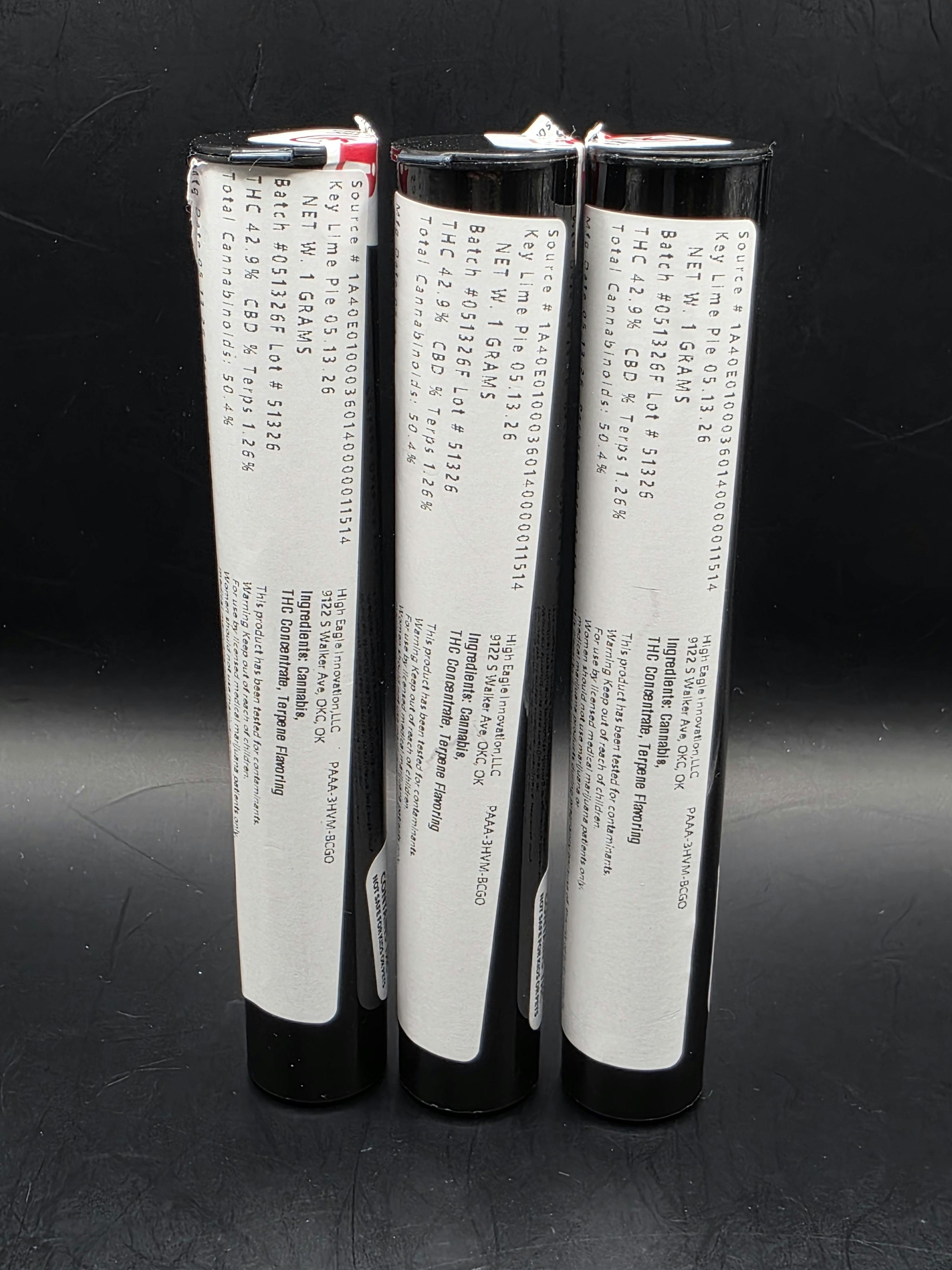 Stingers | Key Lime Pie | THC: 43.7% TERPS: 1.76% | 1G Infused Preroll | (Tax Included)