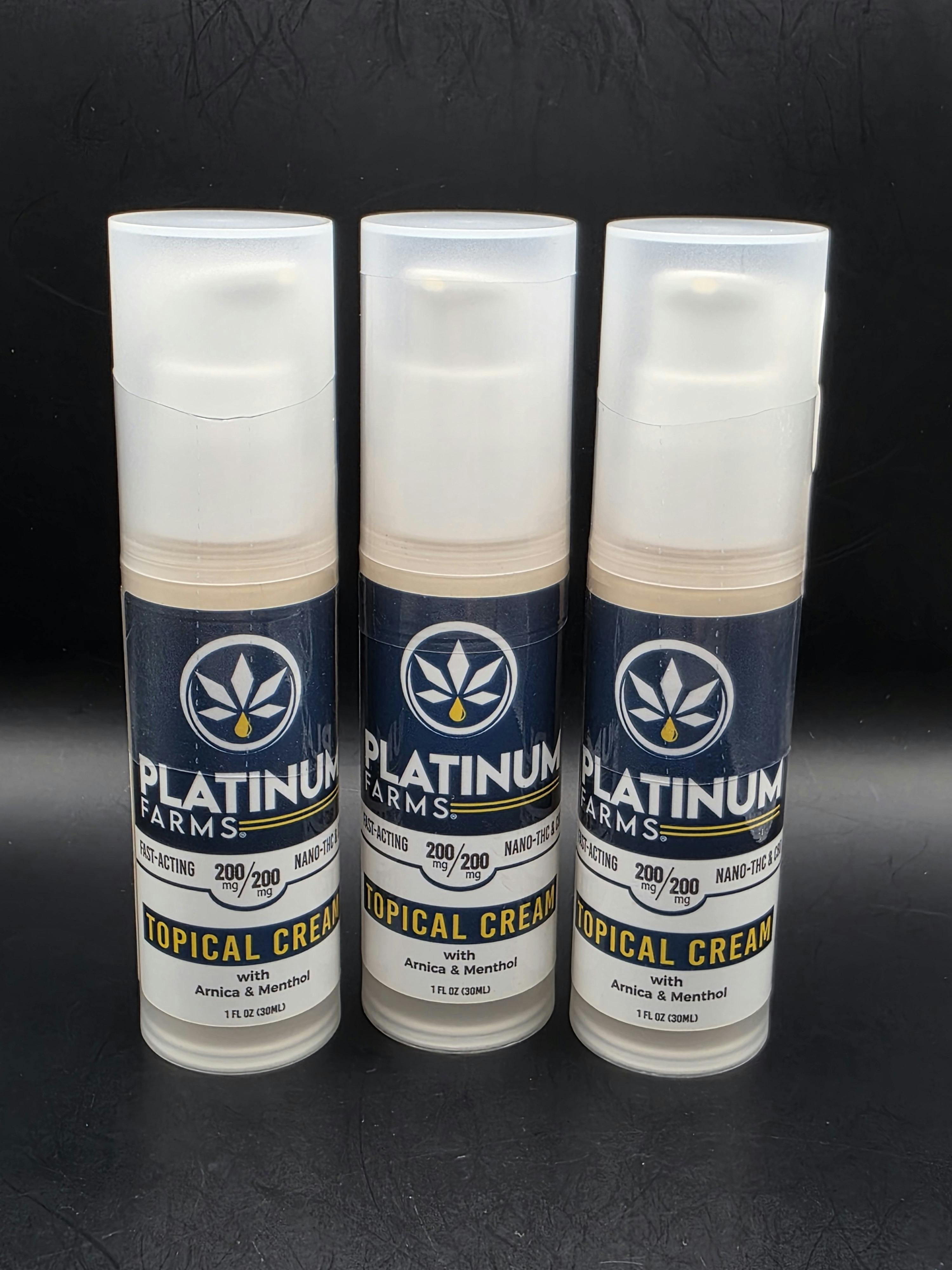 Nano Topical Cream, 1 oz; 400mg total, 1:1 THC:CBD