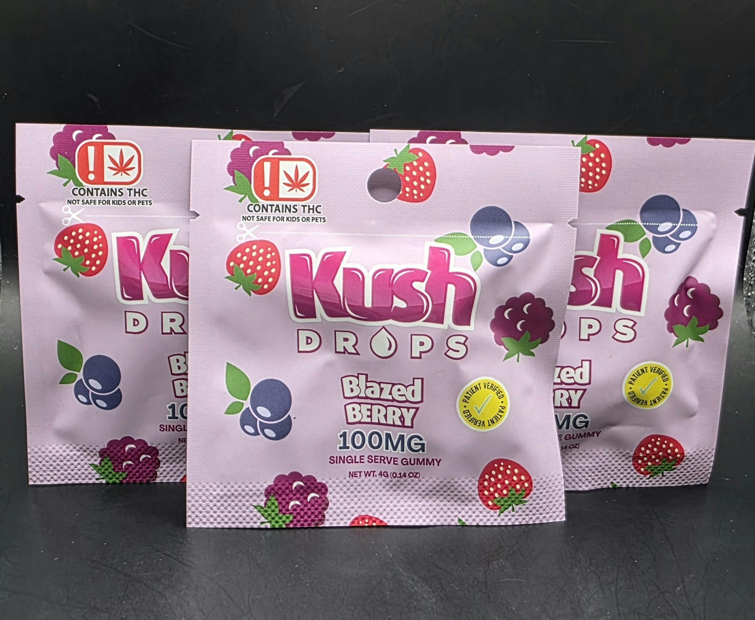 Kush Drops | Blazed Berry | Single | 100mg