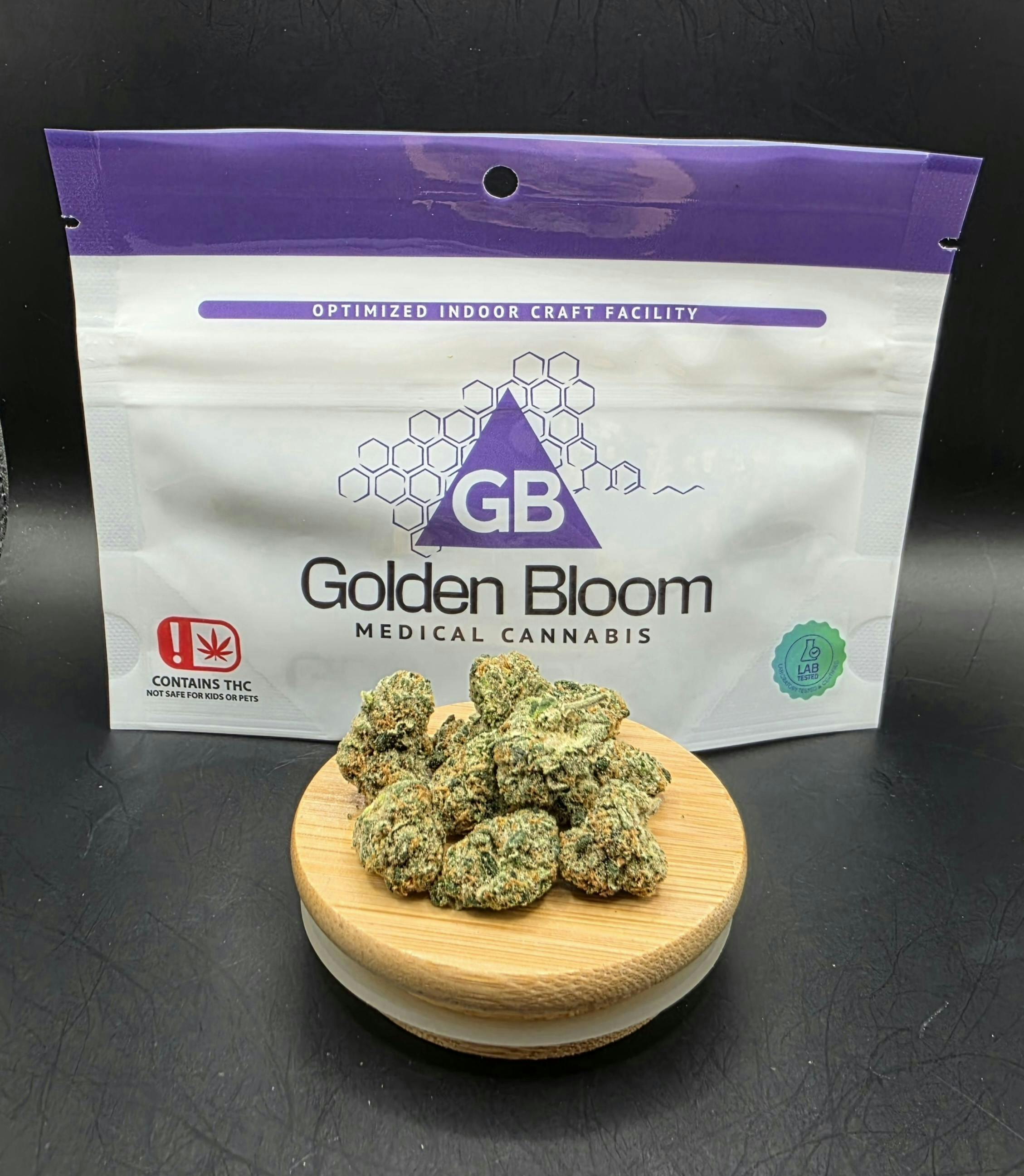 Golden Bloom | Jealousy Runtz | THC: 25.98% TERPS: 3.09% | 3.5g PRE-PK (Tax Included)