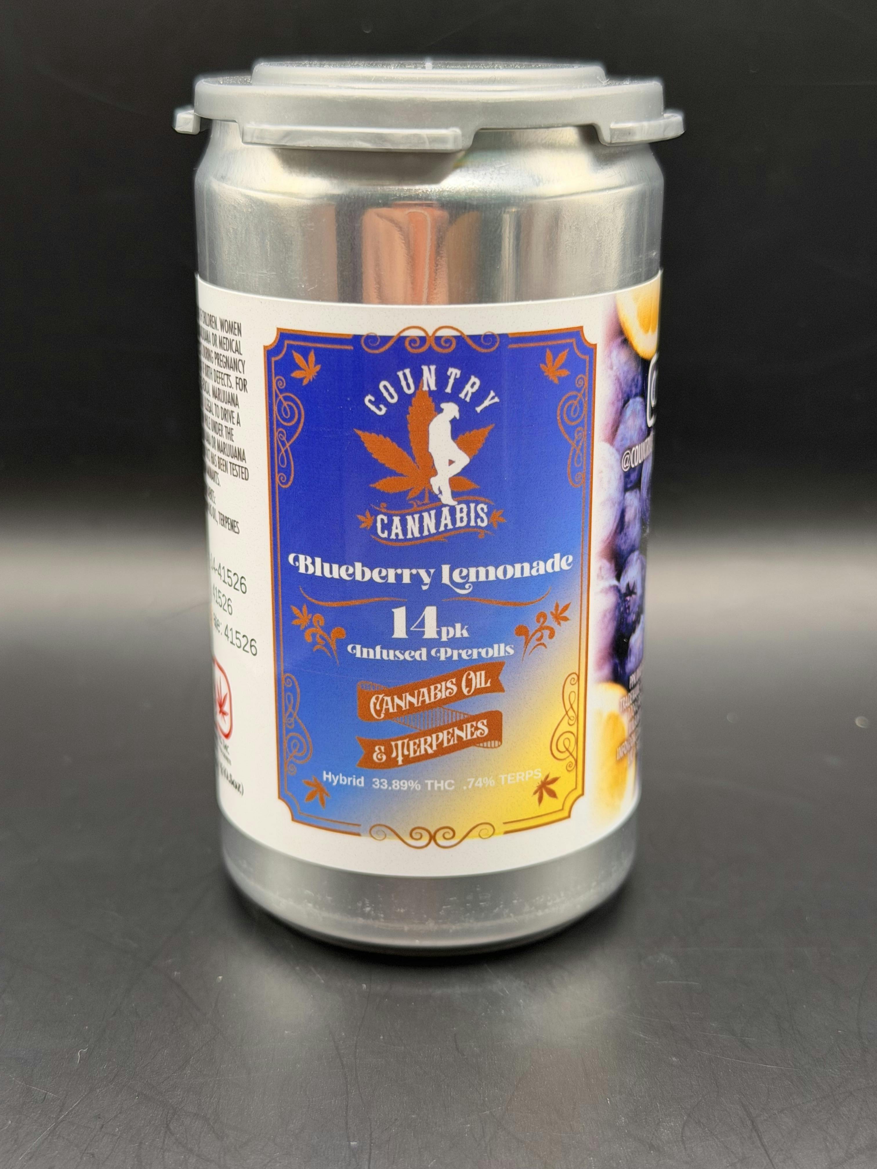 Blueberry Lemonade | Infused Preroll Joint | 14 pk | 14g