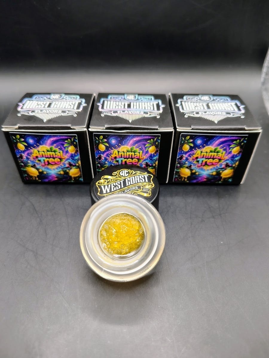 West Coast Flavors | Animal Tree | THC: 64.26% TERPS: 6.51% 1G Live Resin Caviar Diamonds