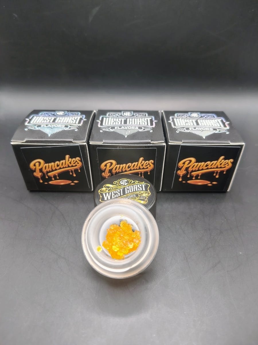West Coast Flavors | Pancakes | THC: 66.85% TERPS: 5.07% 1G Live Resin Caviar Diamonds