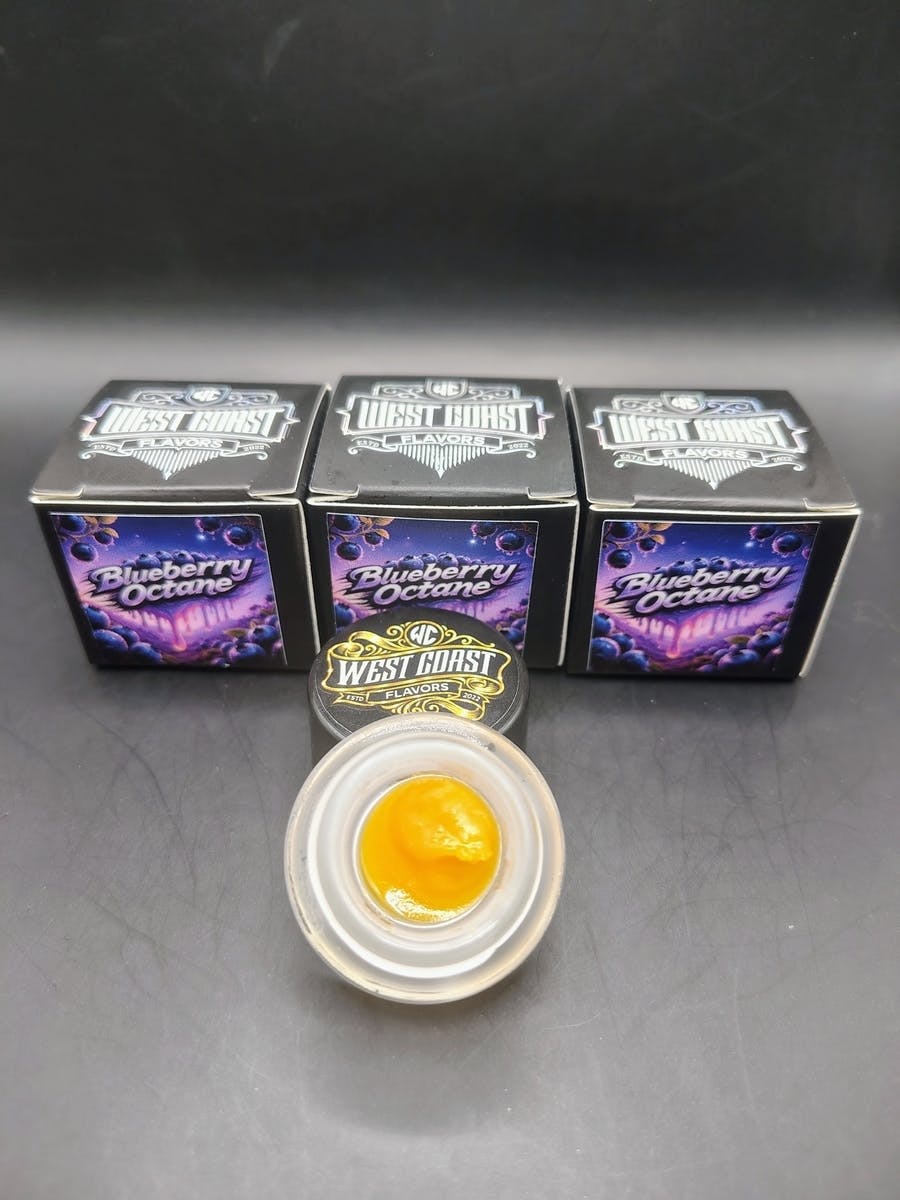 West Coast Flavors | Blueberry Octane | THC: 69.51% TERPS: 9.77% 1G Live Resin Caviar Badder