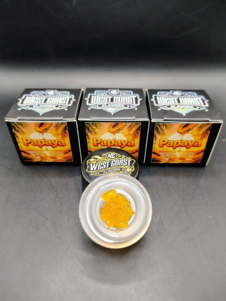 West Coast Flavors | Papaya | Live Resin Caviar Diamonds | 1g