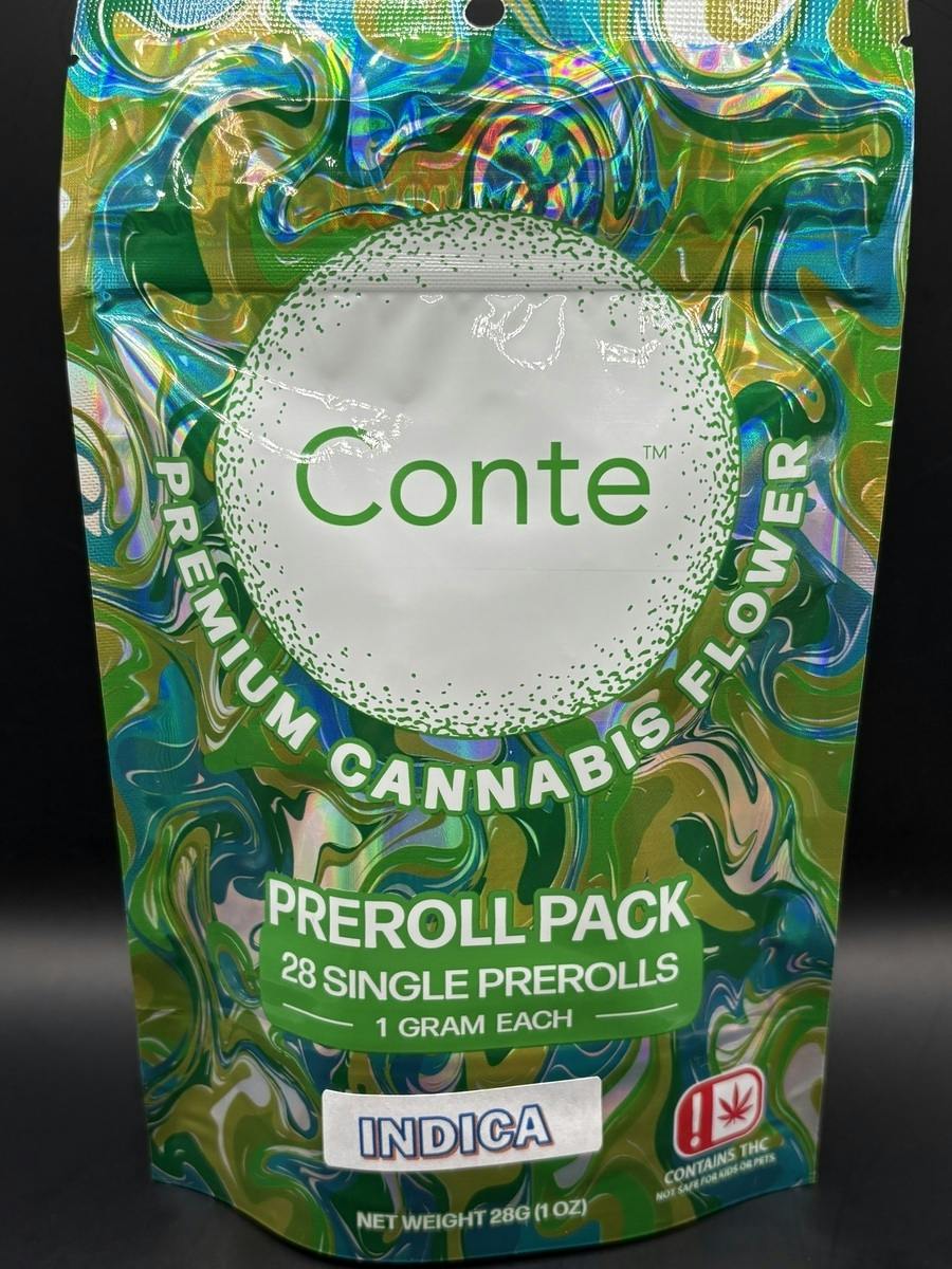 Conte | Strawberry Smuckerz | THC: 22.23% TERPS: 2.37% | 28PK 1G Pre-rolls (Tax Included)