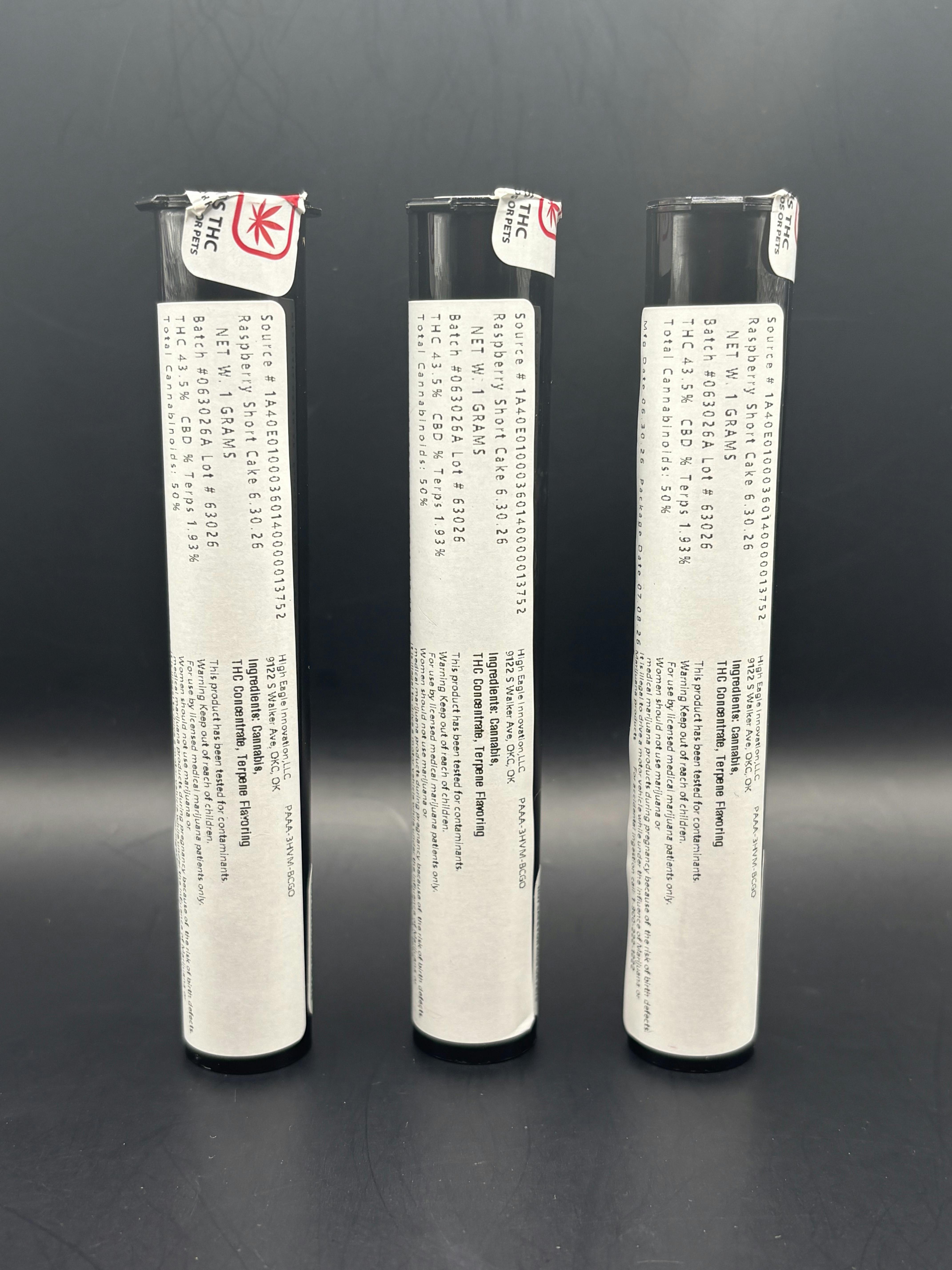 Stingers | Raspberry Shortcake | THC: 44.1% TERPS: 1.79% | 1 for $3 OR 2 for $5 (Taxes Included)