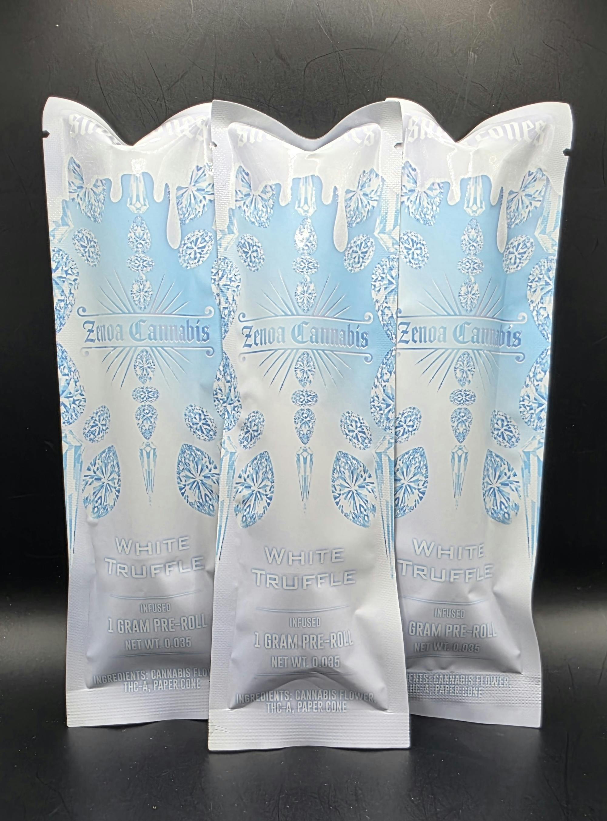 Zenoa | White Truffle | THC: 35.45% TERPS: 1.36% | 1G Diamond Infused Preroll (Tax Included)