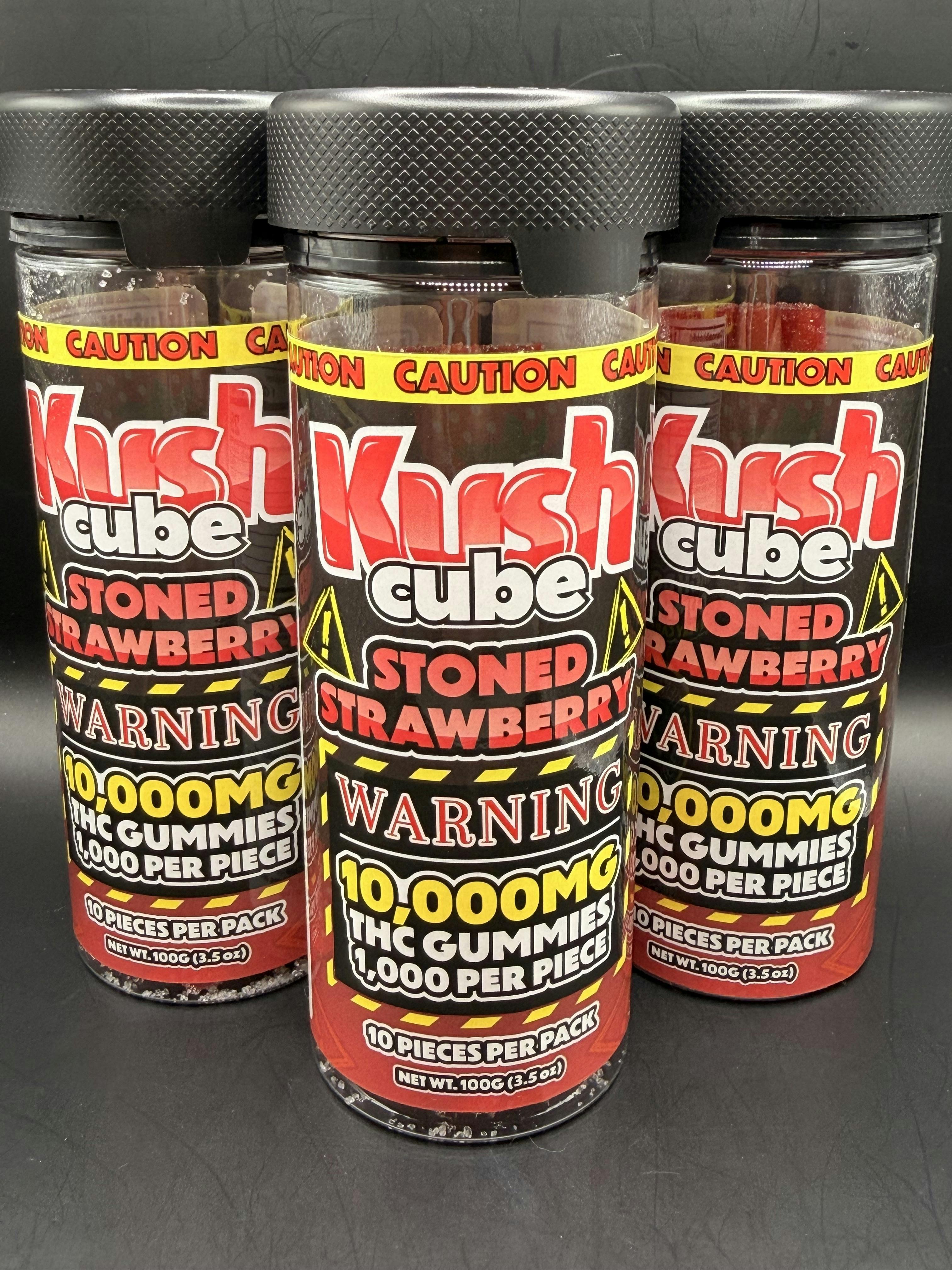Kush Cube | Stoned Strawberry | 10,000mg Gummy Pack(Tax Included)