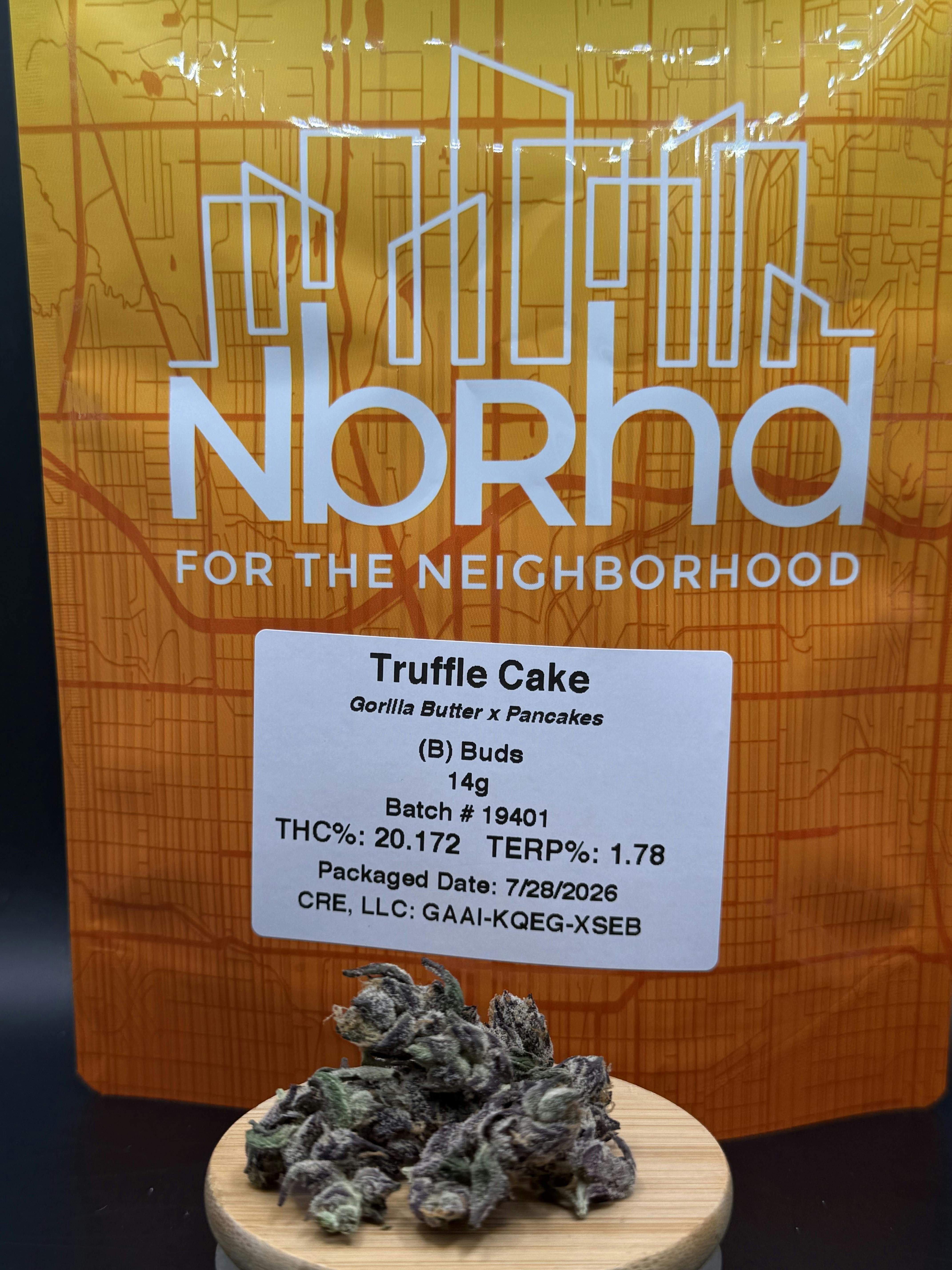 NBRHD | Truffle Cake (PRE-PK 1/2 OZ) | THC: 20.17% TERPS: 1.78% (Tax Included)