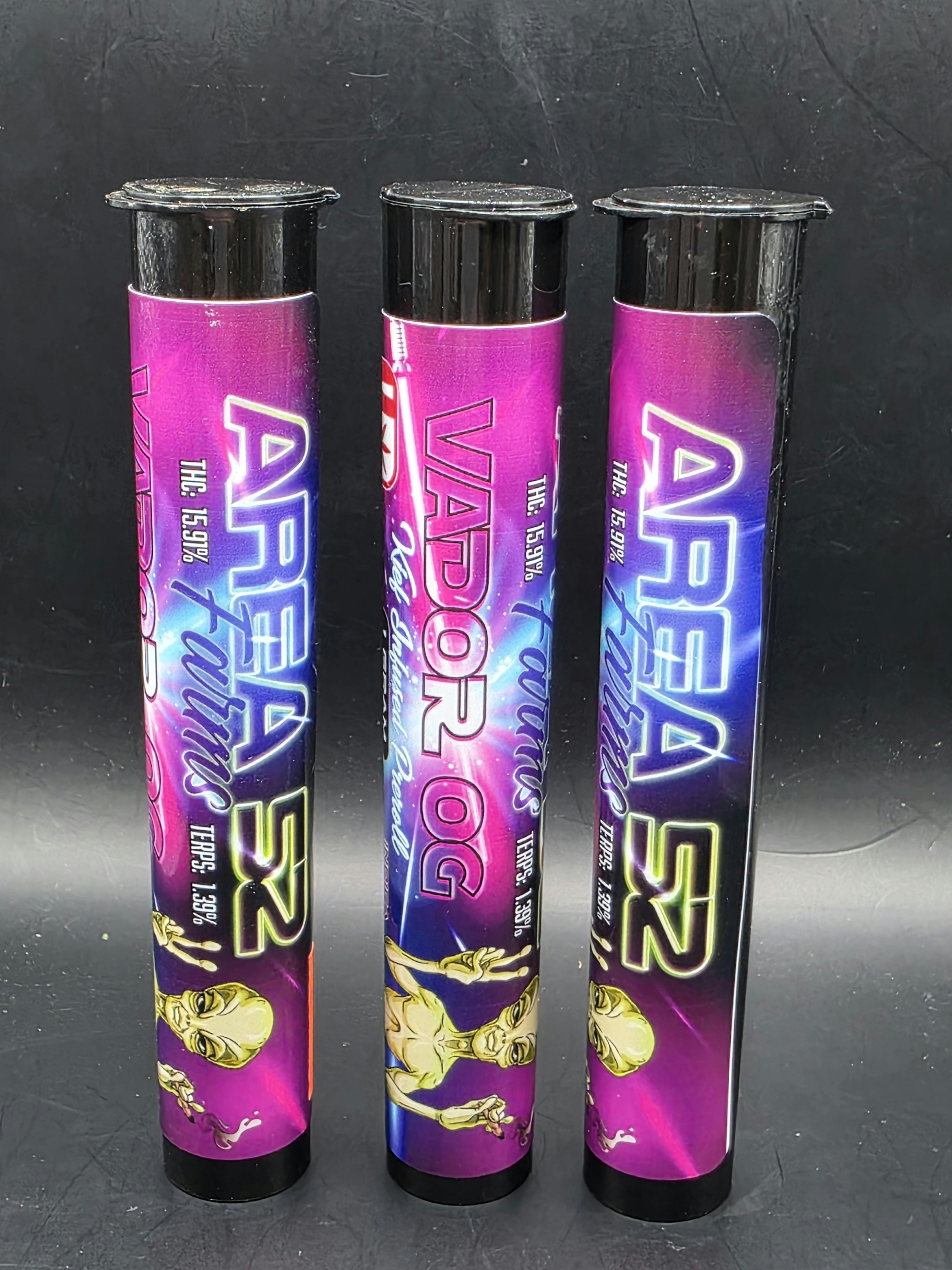 Area 52 | Vador OG | THC: 115.91% TERPS: 1.39% | 1G Keif Inf. PR | 2 for $5 (Tax Included)