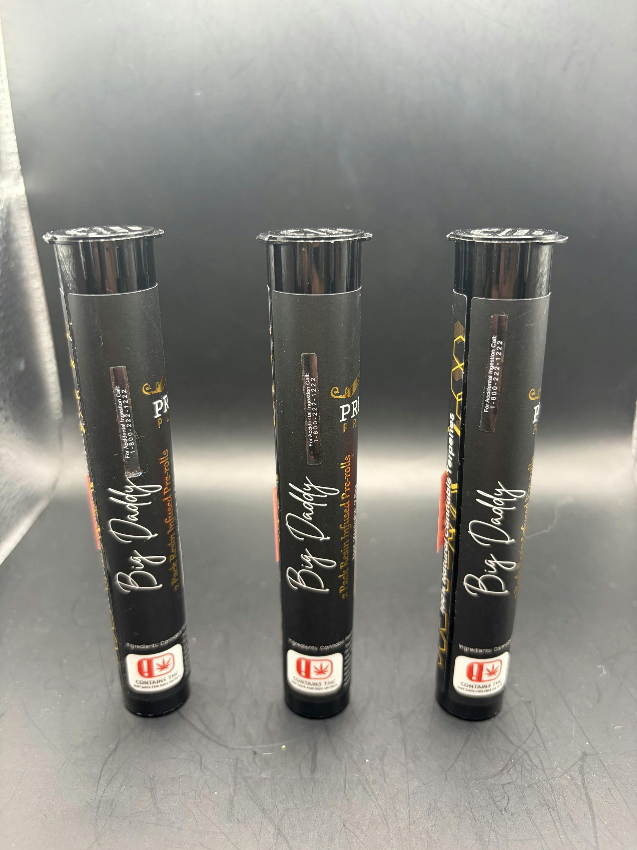 Big Daddy | Lemon Skunk | THC: 26.3% TERPS: 2.20% | 2pk Infused PR | $8 (Tax Included)