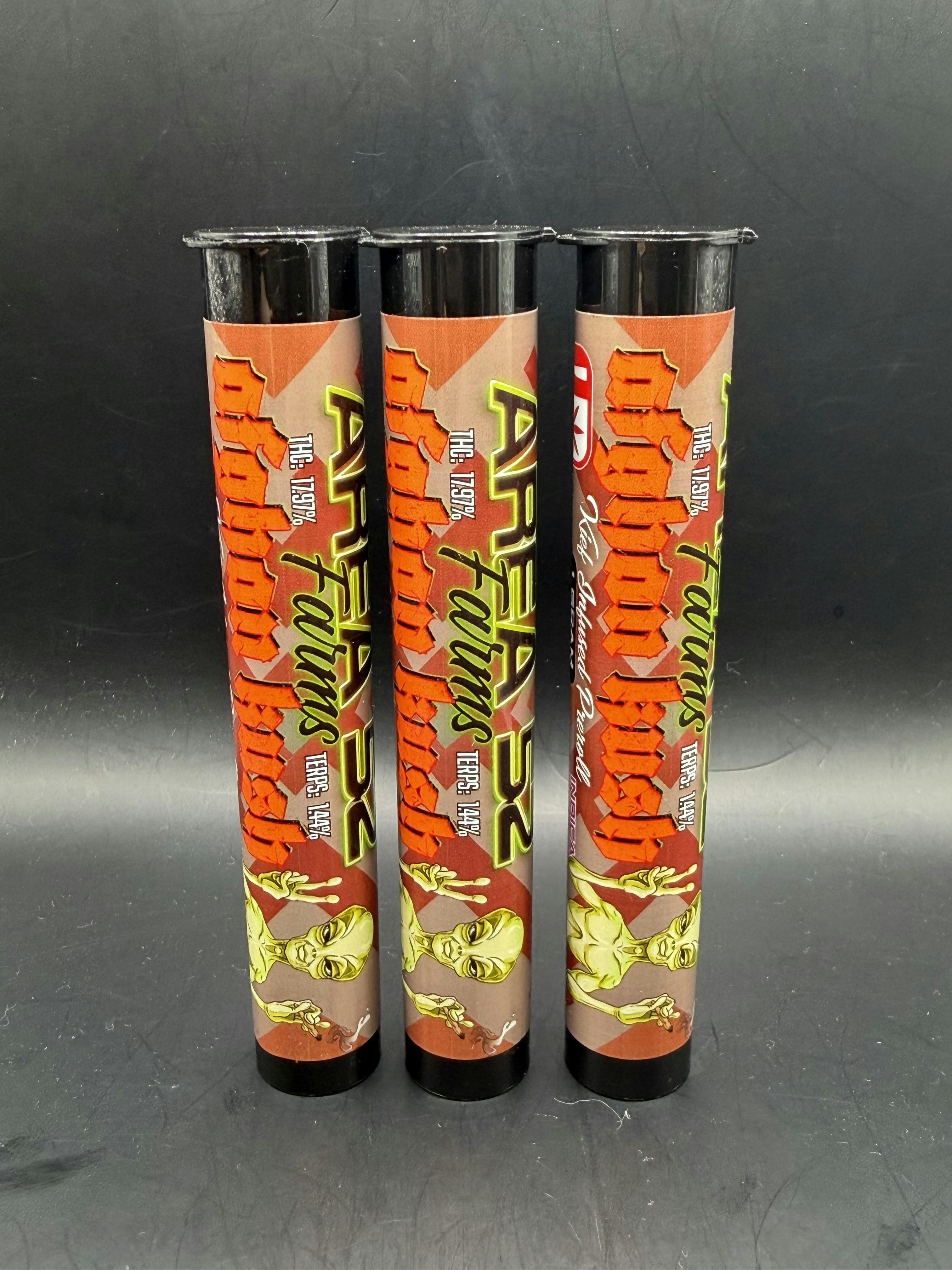 Area 52 | Afghan Kush | THC: 17.9% TERPS: 1.44% | 1gKeif Inf. Preroll | 2 for $5 (Tax Included)