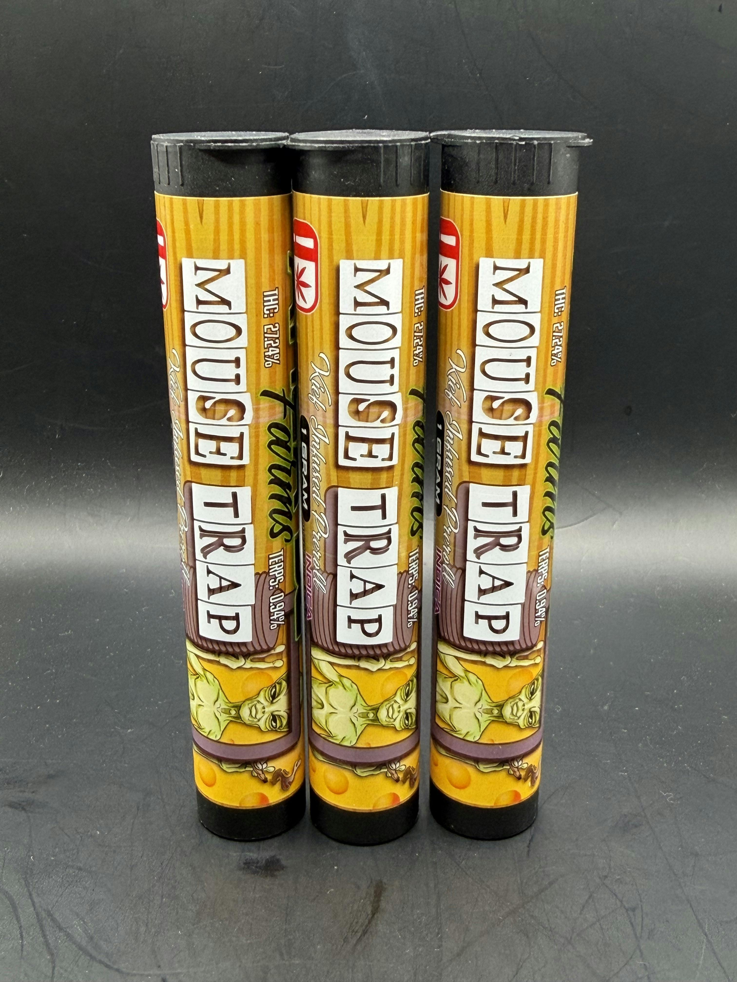 Area 52 | Mouse Trap | THC: 27.24% TERPS: .94% | 1G Keif Inf. Preroll | 2 for $5 (Tax Included)