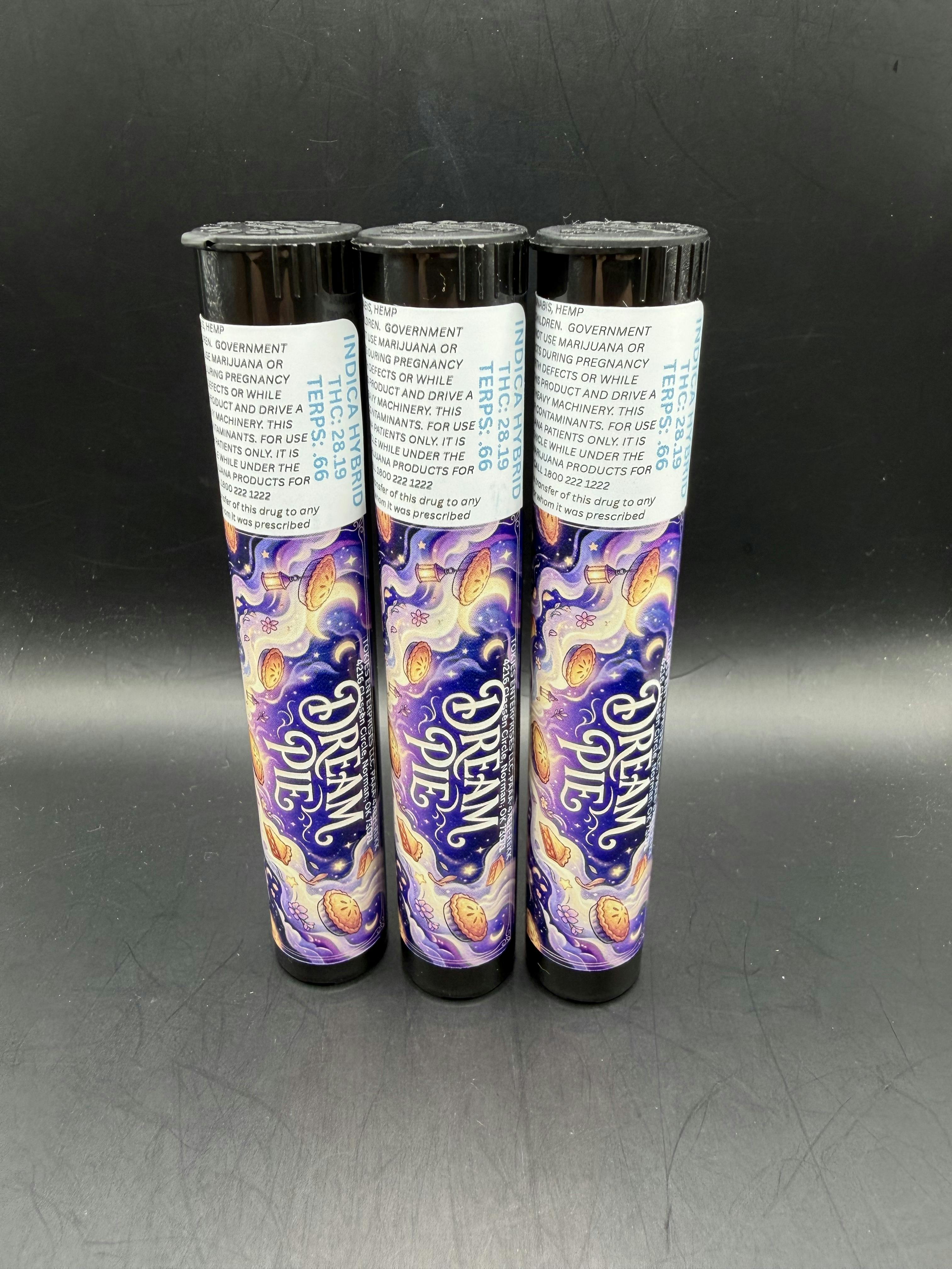 Tokies | Dream Pie | THC: 28.19% TERPS: .66% | 1g PreRoll | 2 for $5 (Taxes Included)