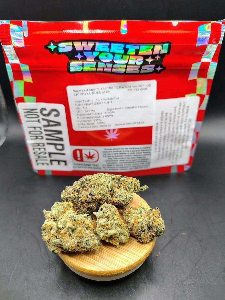 Sugar Leaf | CHEETAH PISS (3.5g PRE-PK) | THC: 26.97% TERPS: 3.89% (Tax Included)