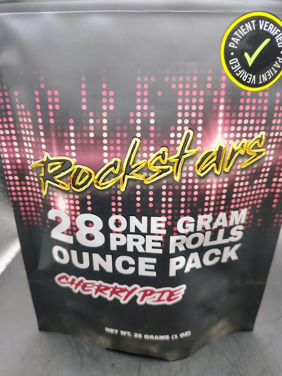 Rockstars | CHERRY PIE | THC: 21.5% TERPS: 0.85% | 28pk, 1g Flower Pre-roll (Tax Included)