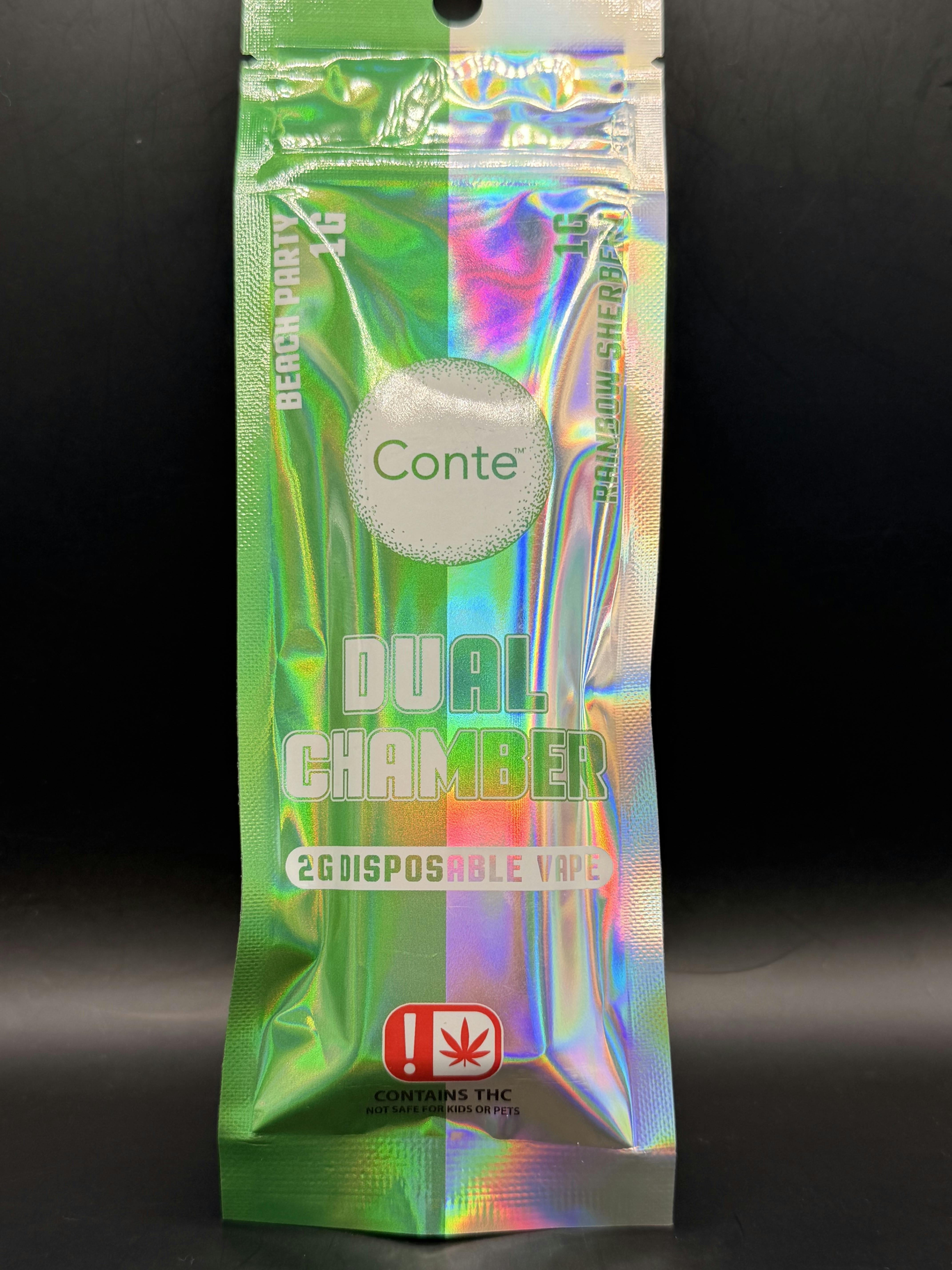 Conte | Beach Party / Rainbow Sherbert | 2g Dual Chamber Dispo. (Tax Included)