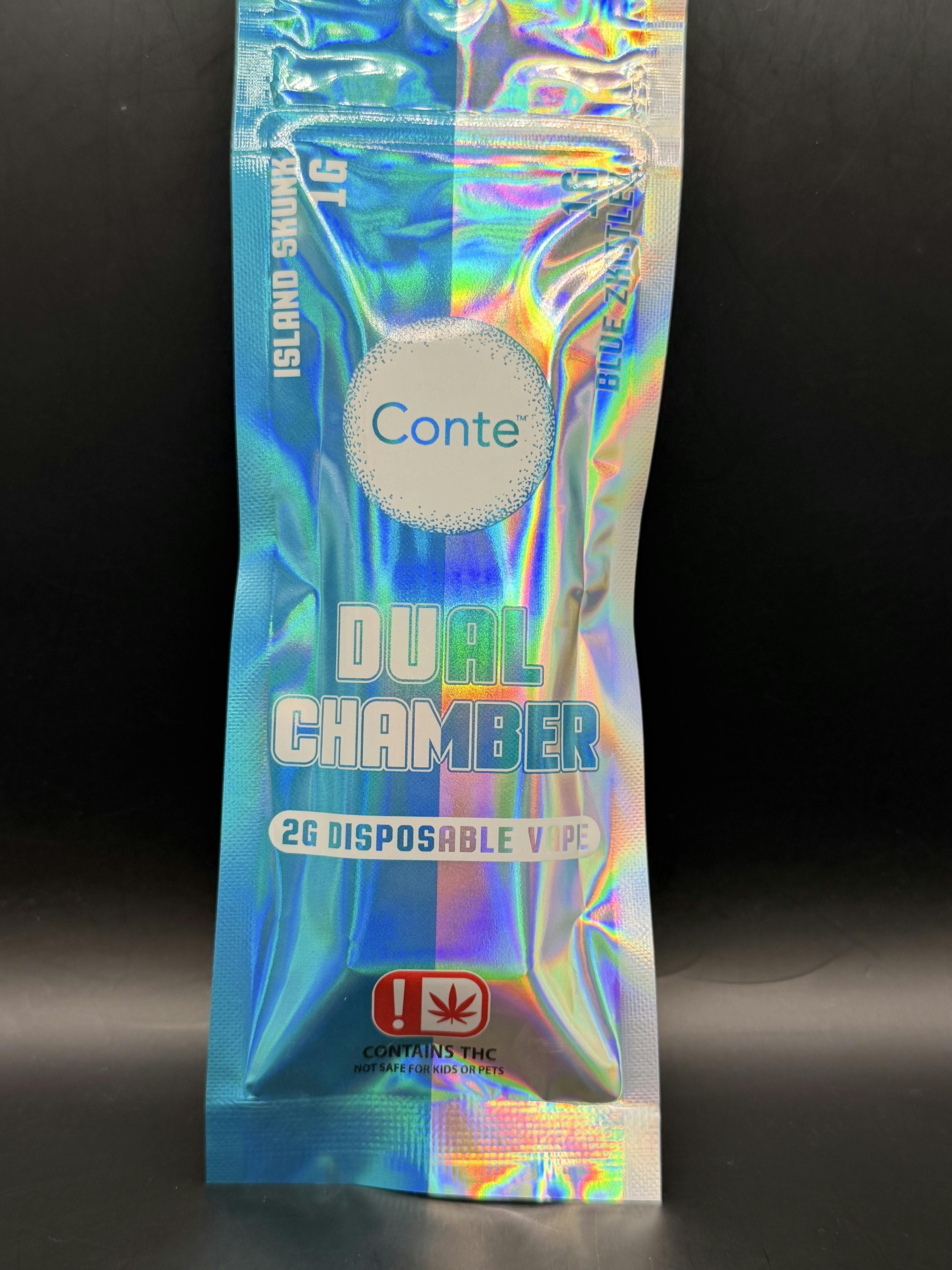 Conte | Island Skunk / Blue Zkittlez | 2g Dual Chamber Dispo. (Tax Included)