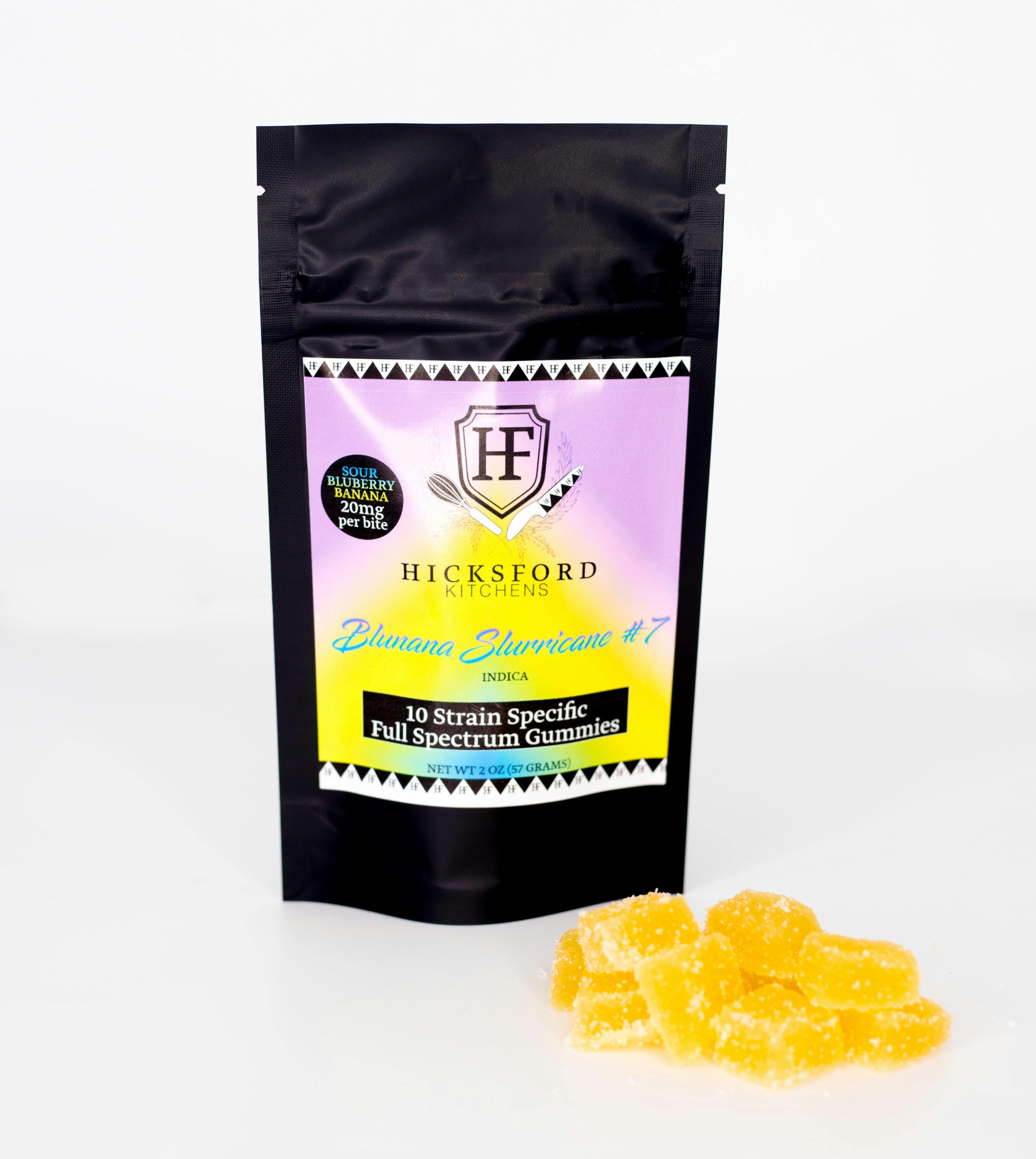 Blunana Slurricane Full Spectrum Gummies (250mg)