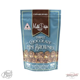 100mg Triple Chocolate Brownie Bites (10-pack) - Medible Delights Co.