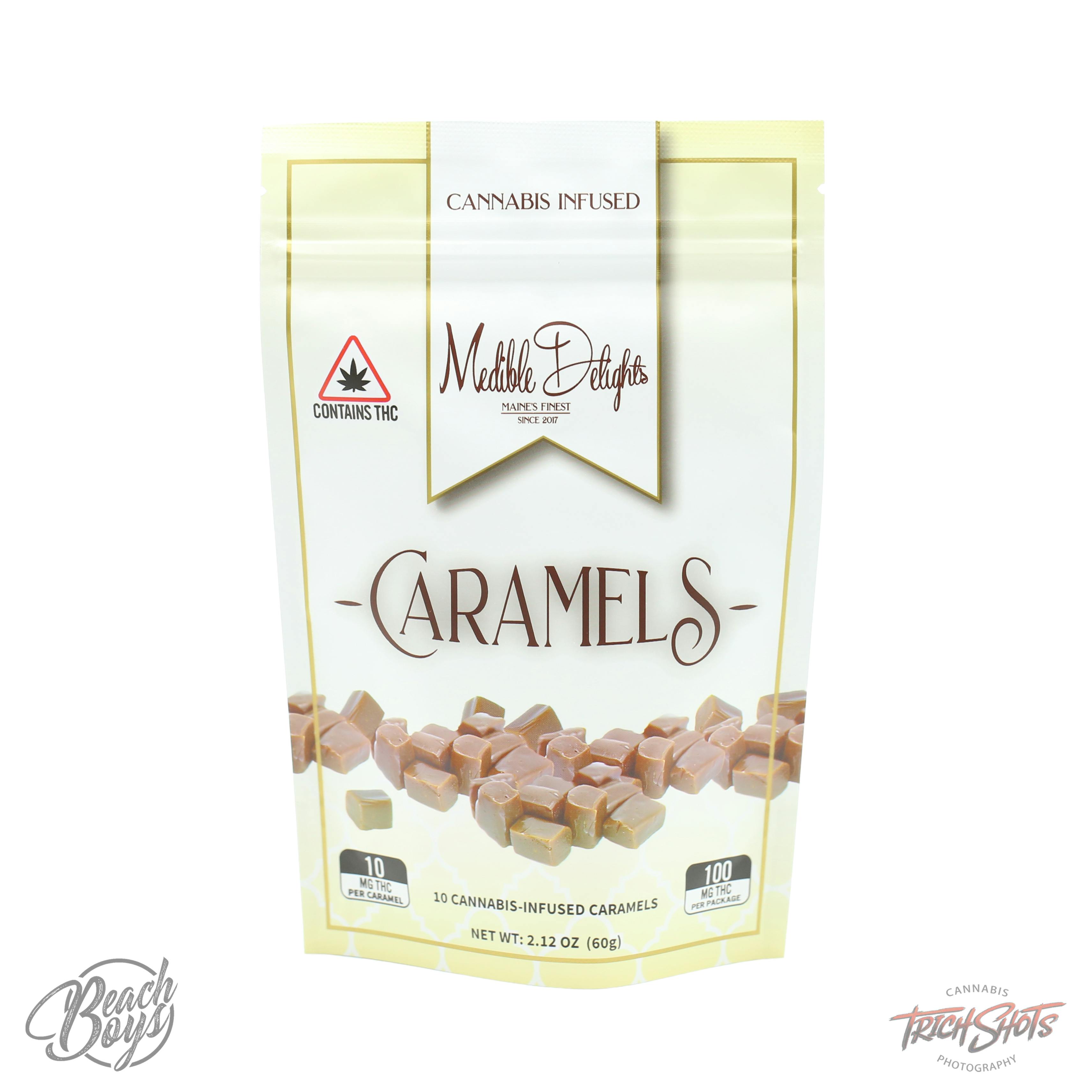 100mg Full Spec Caramels (10-pack) Indica OR Sativa - Medible Delights Co.