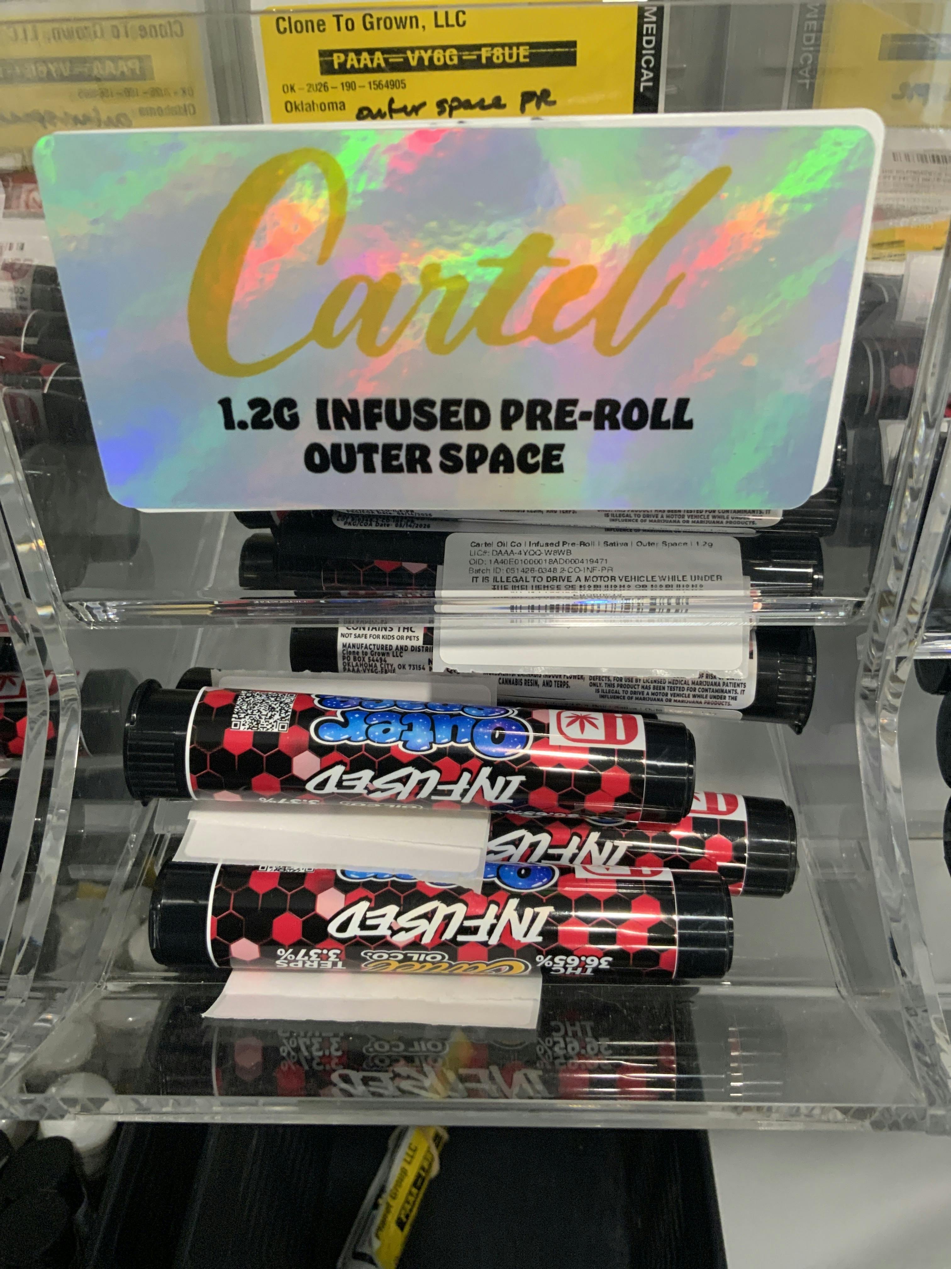 Outer Space 1.2g infused preroll