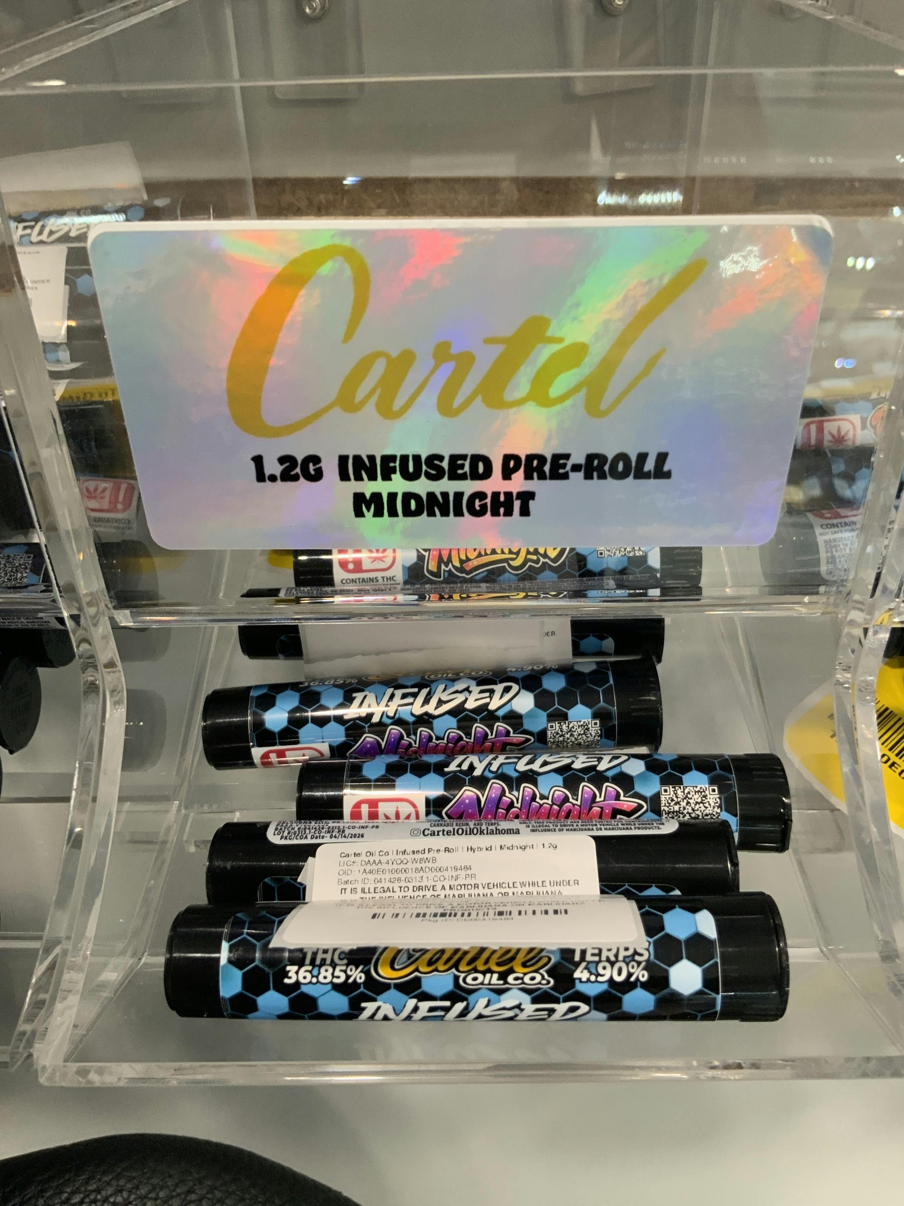 Midnight 1.2g infused preroll