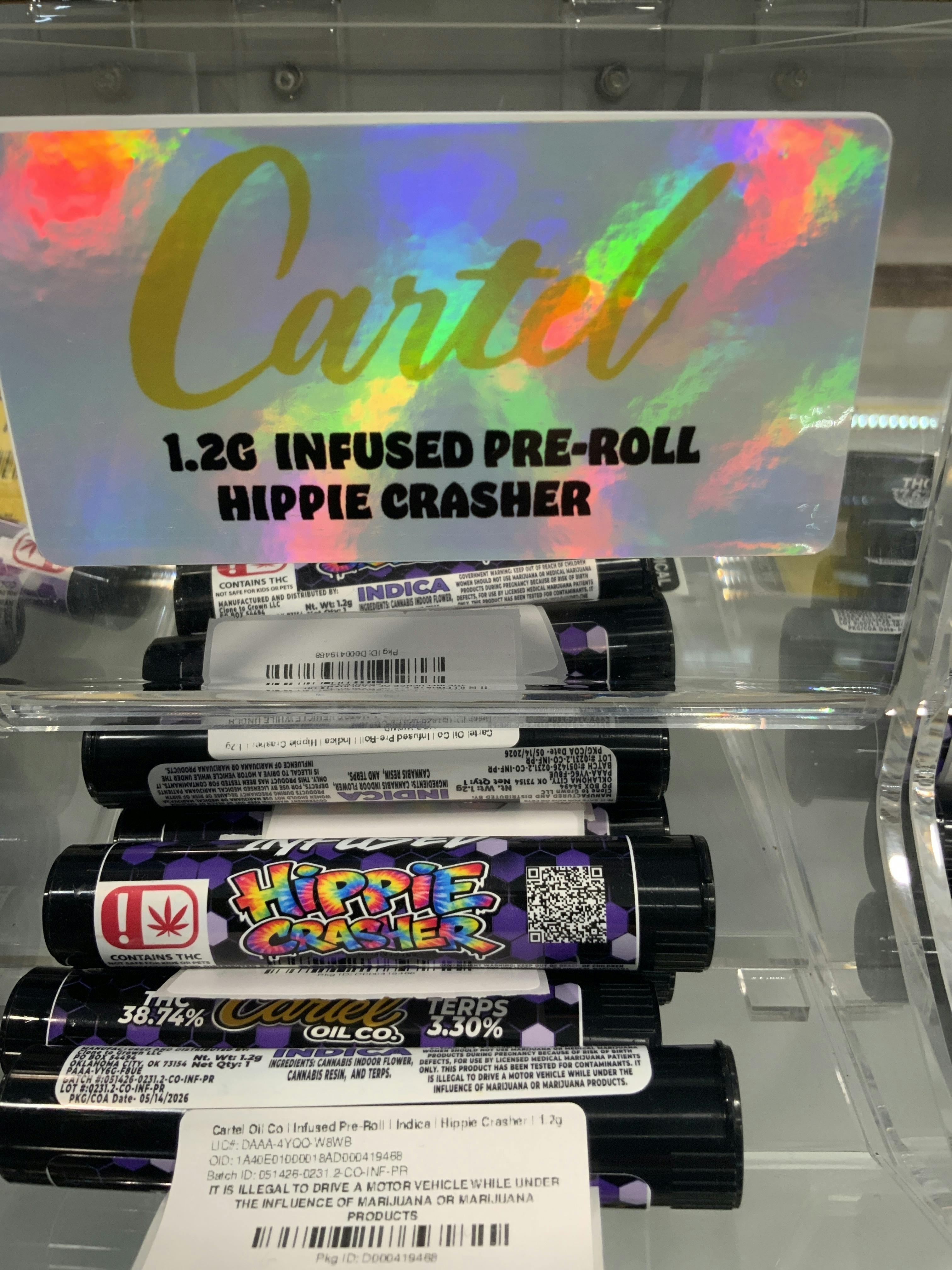 Hippie Crasher 1.2g infused preroll