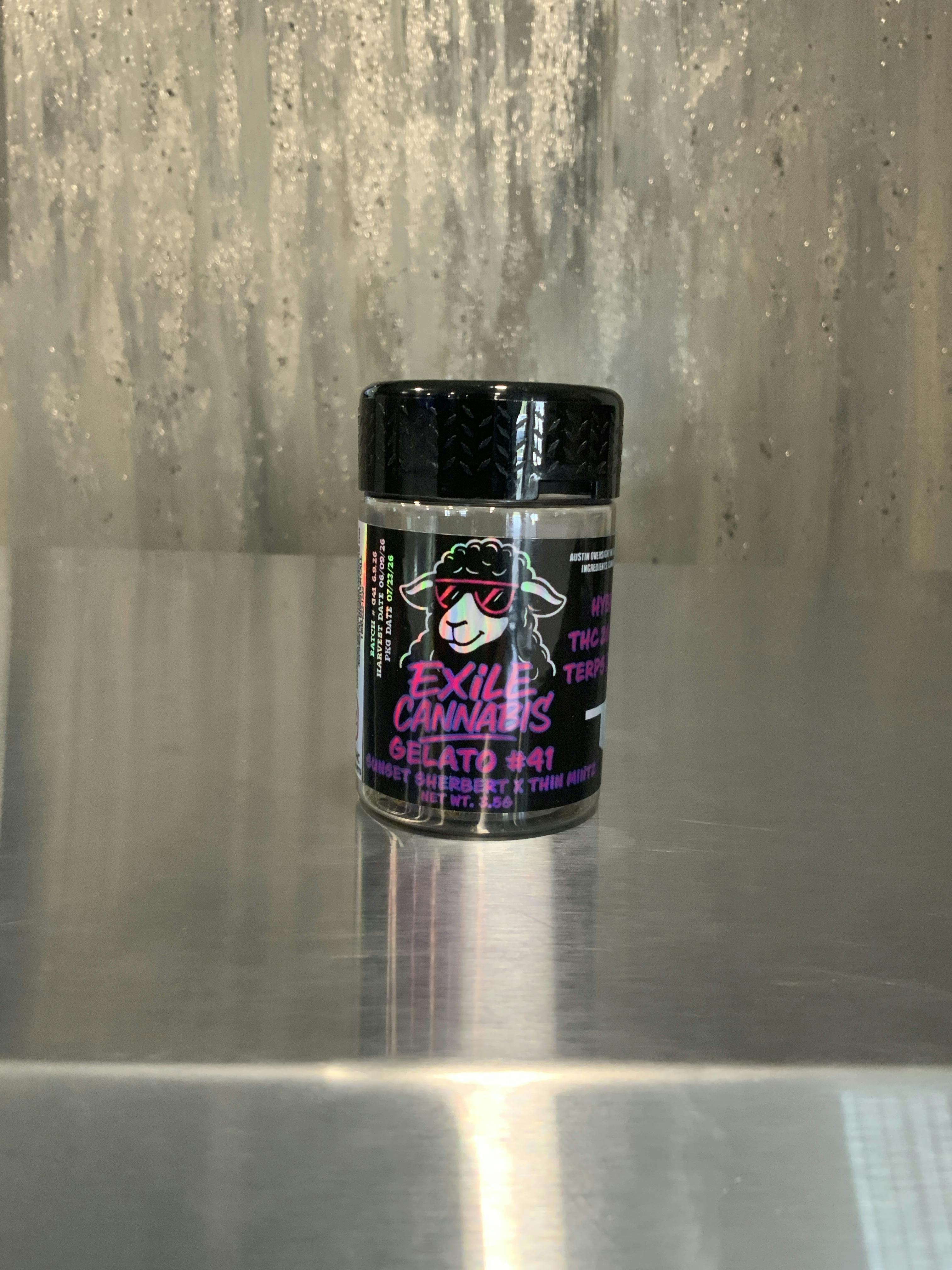 Gelato 41 3.5G Jar - Exile Cannabis