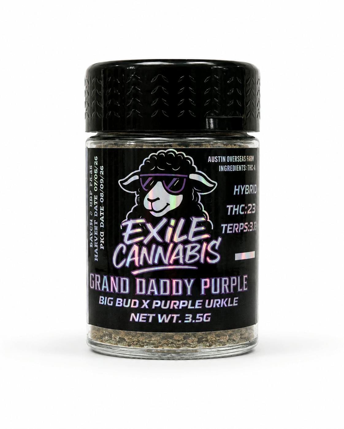 Grand Daddy Purple | Big Buds | 3.5 - Exile Cannabis