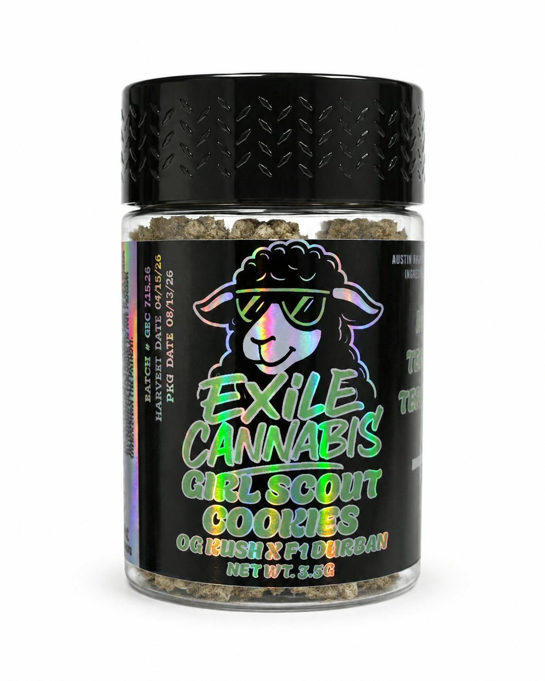Girl Scout Cookies 3.5G Jar - Exile Cannabis