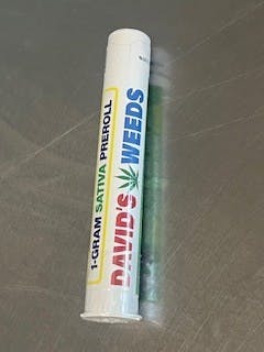 David's Weeds Sativa Preroll 1g at THE PLANT WARNER CENTER