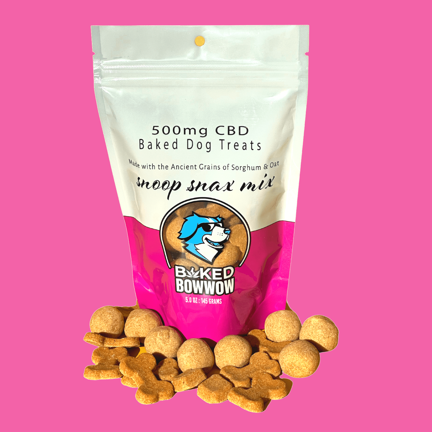Baked BowWow Dog Treats CBD | 500mg | Snoop Snax