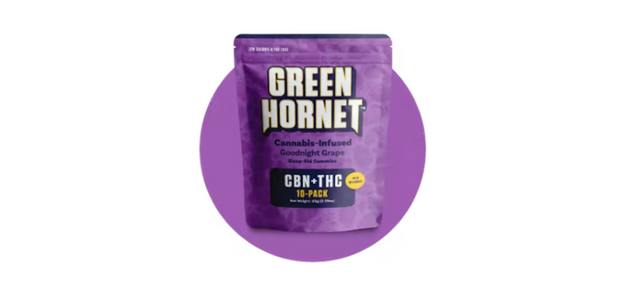 Green Hornet | Goodnight Grape THC:CBN 2:1 Gummies | 100mg | 10ct | 10mg/ea