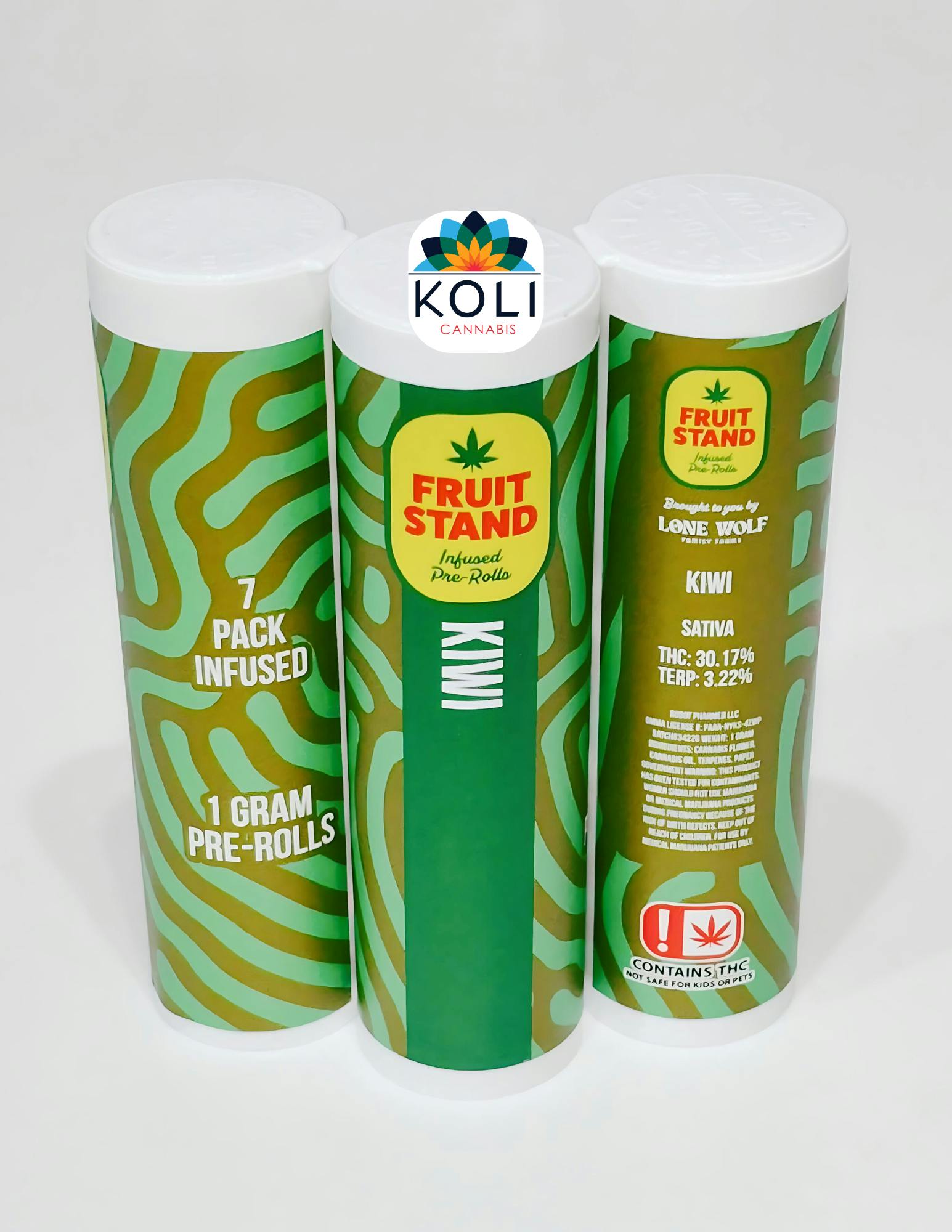Fruit Stand | Kiwi | Infused Joints | 1g each | 7pk