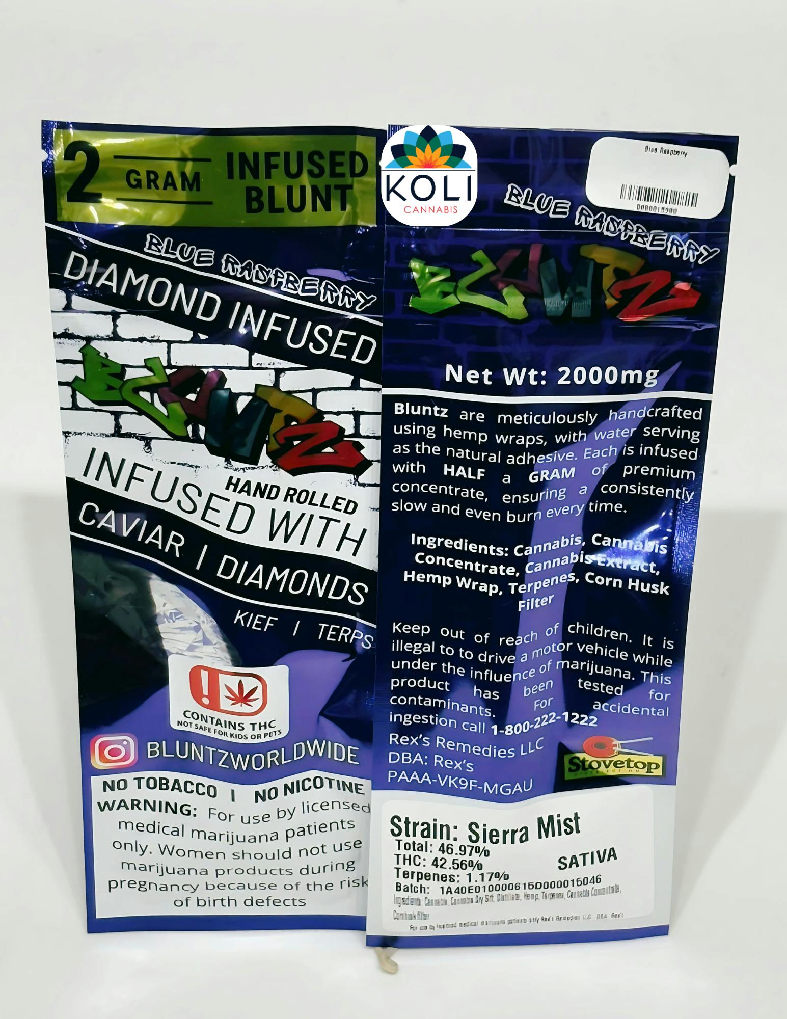 Rex Blue Raspberry Infused Blunt