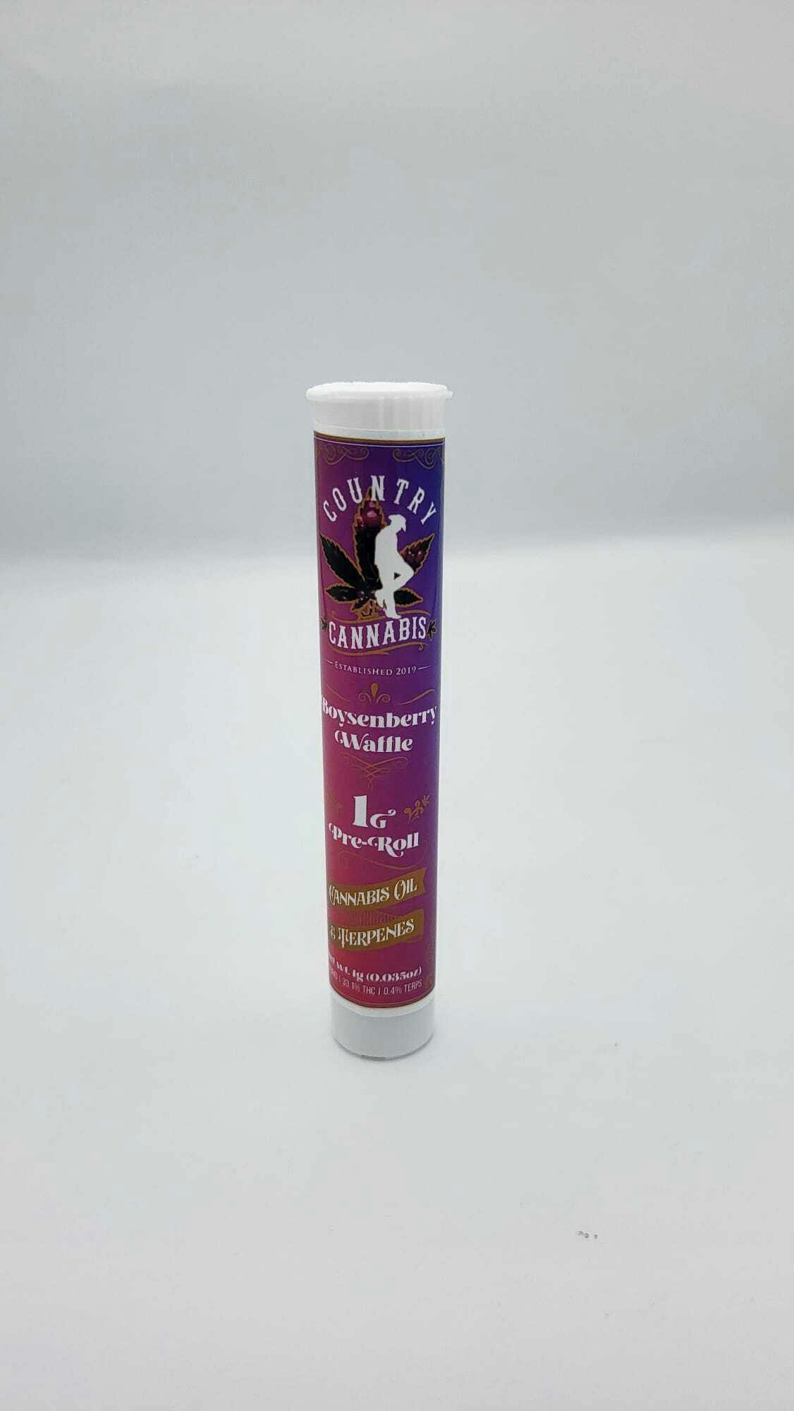 Boysenberry Waffle | Infused Pre-Roll | 1G by Country Cannabis