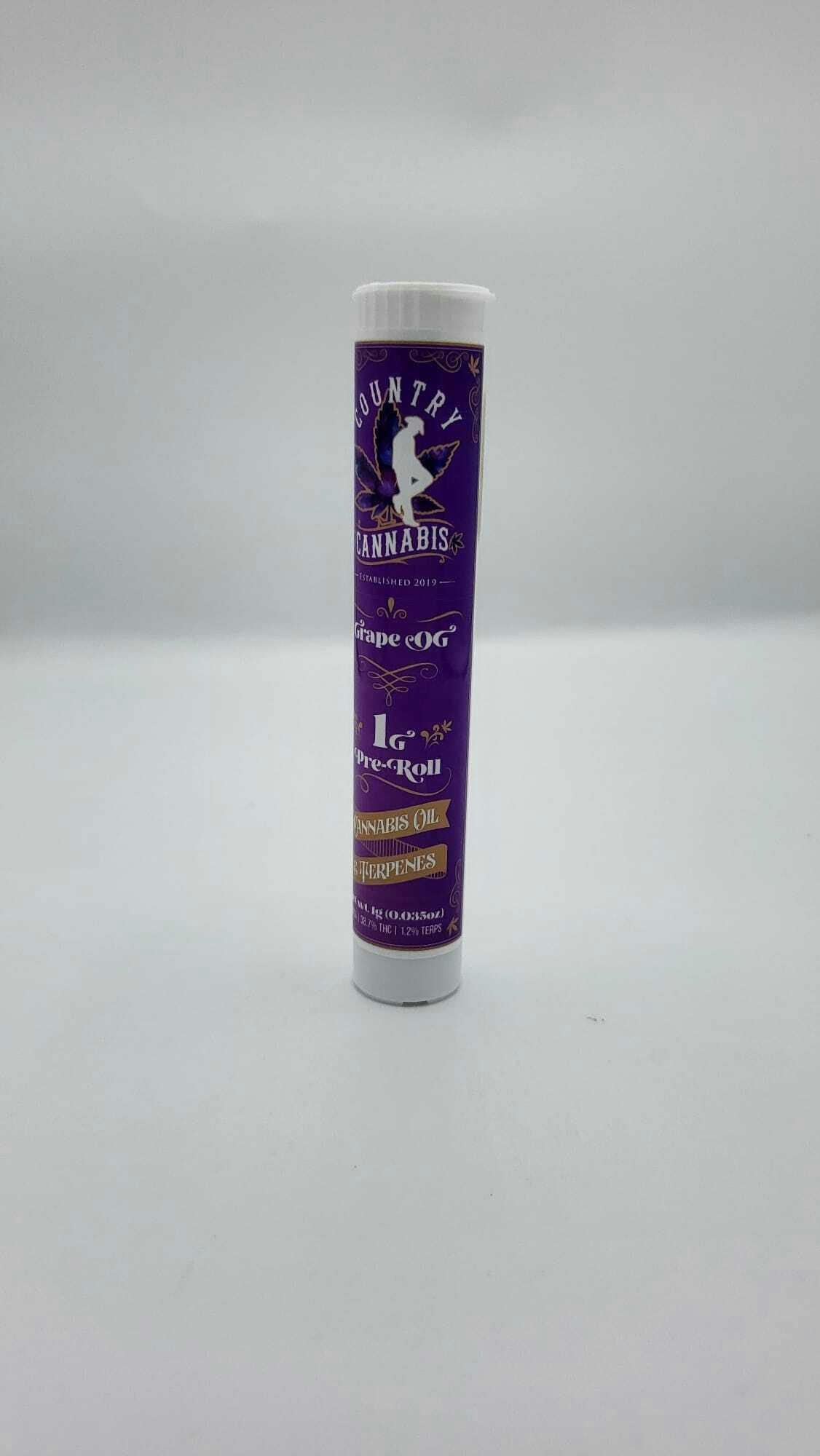 Grape OG | Infused Pre-Roll | 1G by Country Cannabis
